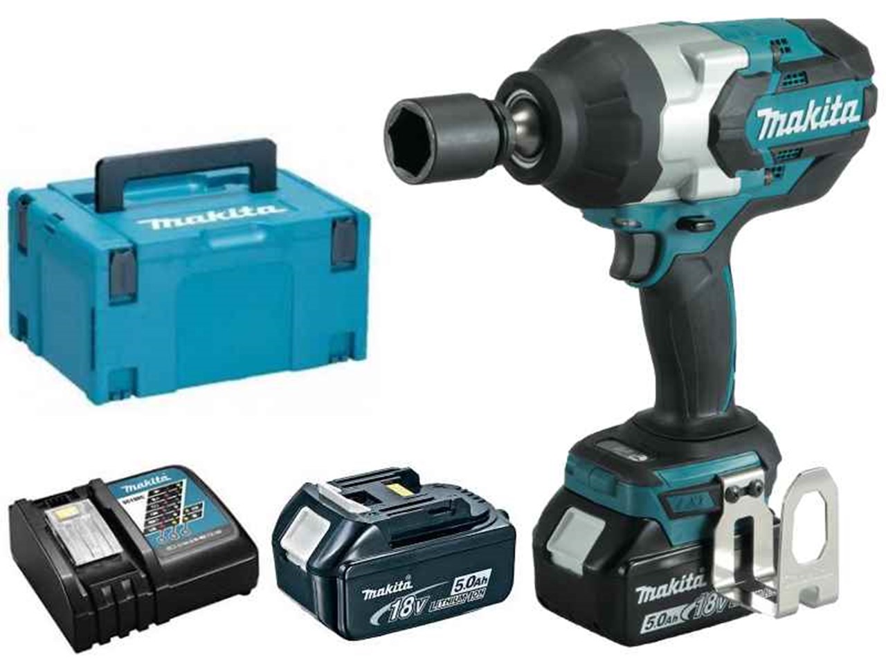 Акумуляторний ударний гайкокрут Makita DTW1001RTJ (2 АКБ 18 V 5 AH + ЗП) 44692