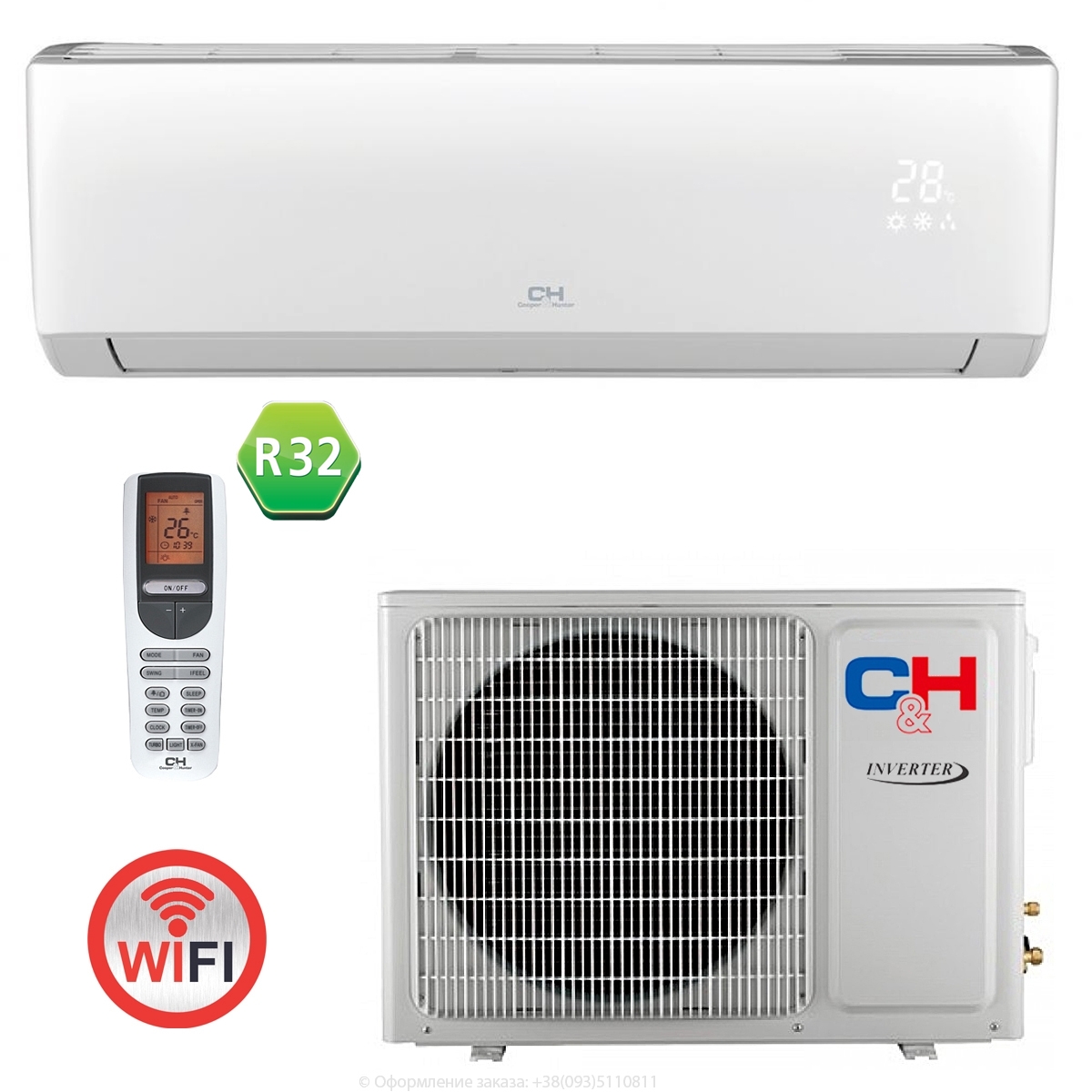 Кондиціонер Cooper&Hunter CH-S09FTXLA2-NG (Arctic Inverter)