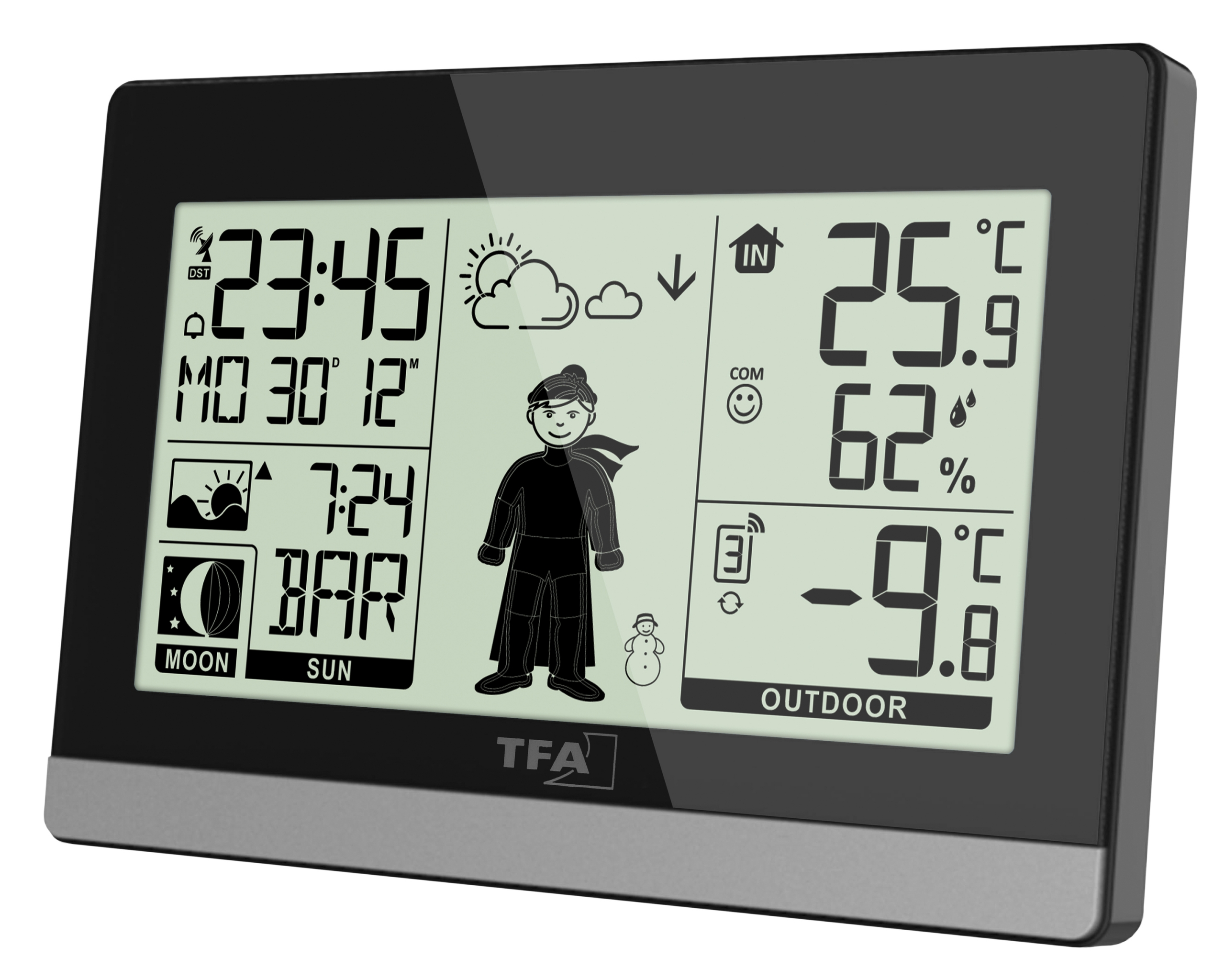 Метеостанція TFA “Weather Boy”, чорний 35115901 51685