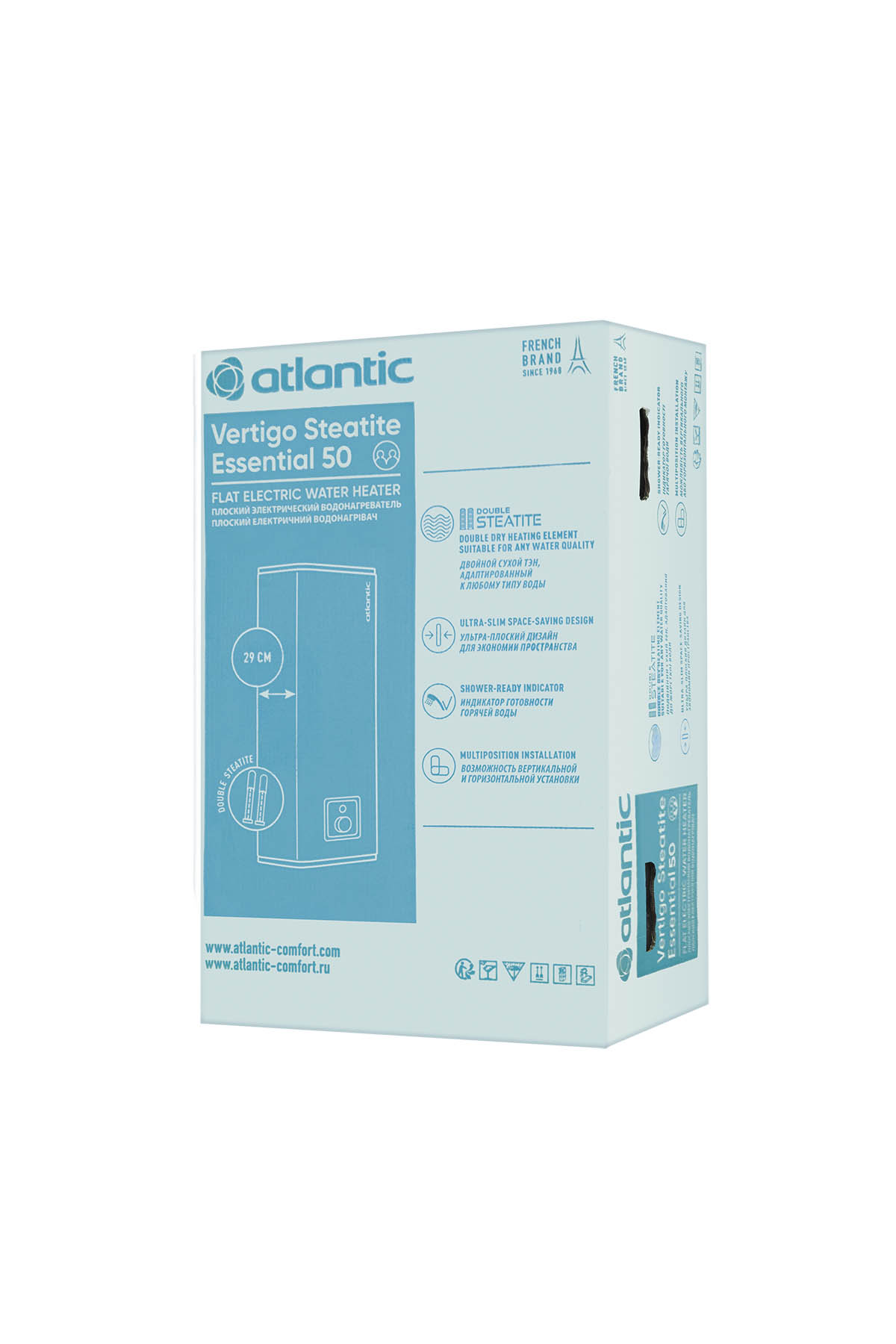 Водонагрівач Atlantic Vertigo Steatite Essential 50 MP-040 2F 220E-S 52811