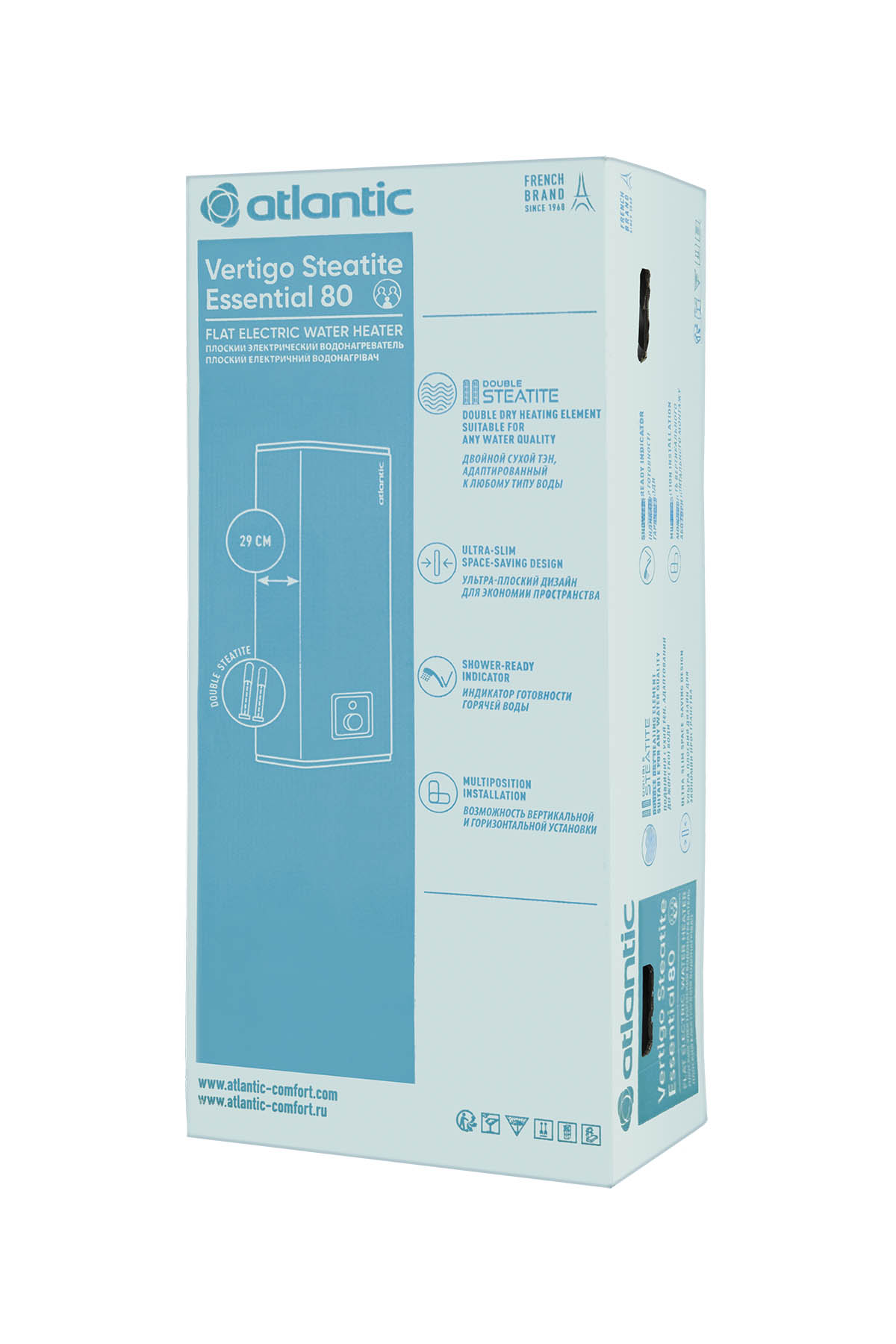 Водонагрівач Atlantic Vertigo Steatite Essential 80 MP-065 2F 220E-S 52817