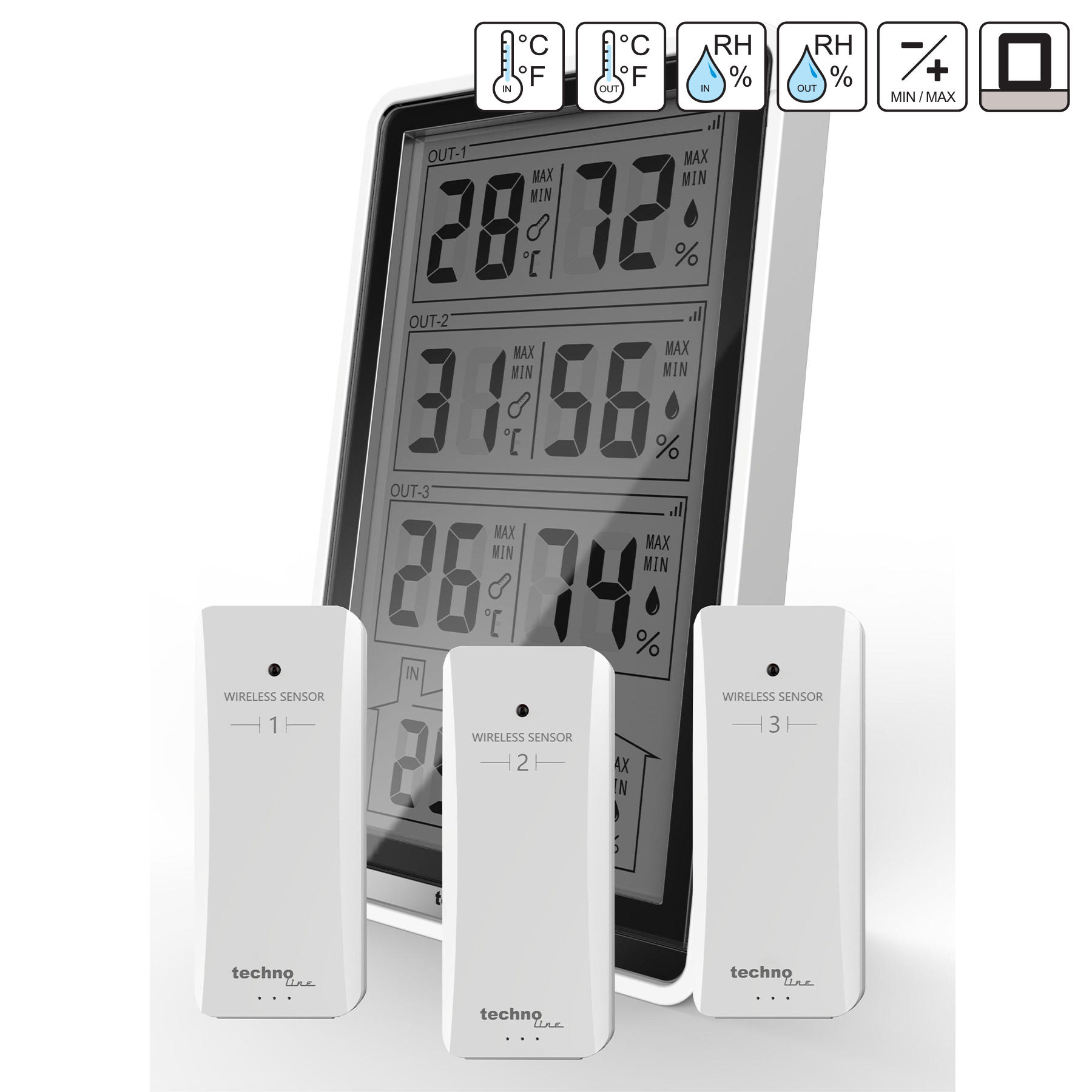 Термогігрометр Technoline WS7060 Black 54849