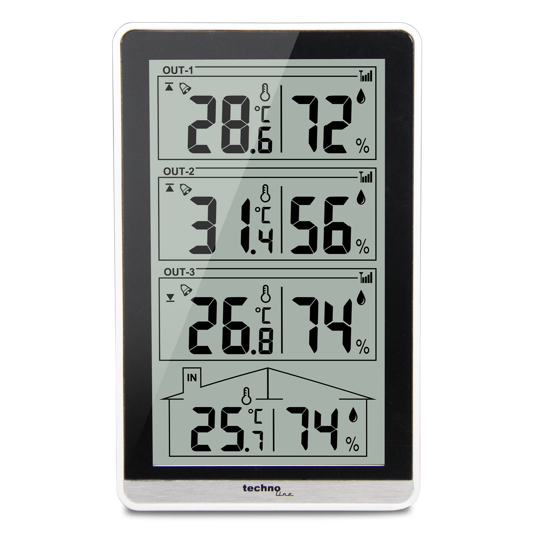 Термогігрометр Technoline WS7060 Black 54850