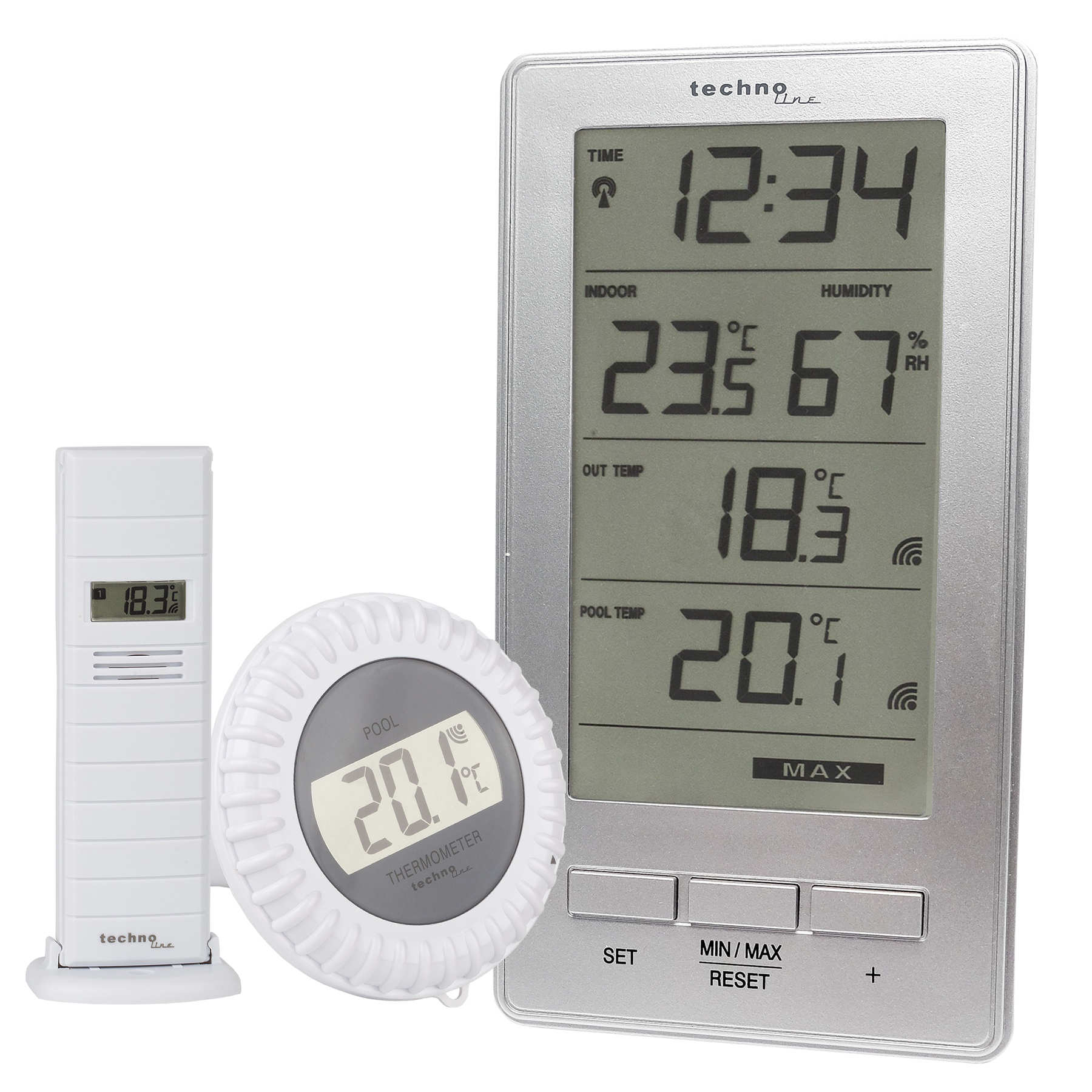 Термогігрометр Technoline WS9069 IT Silver