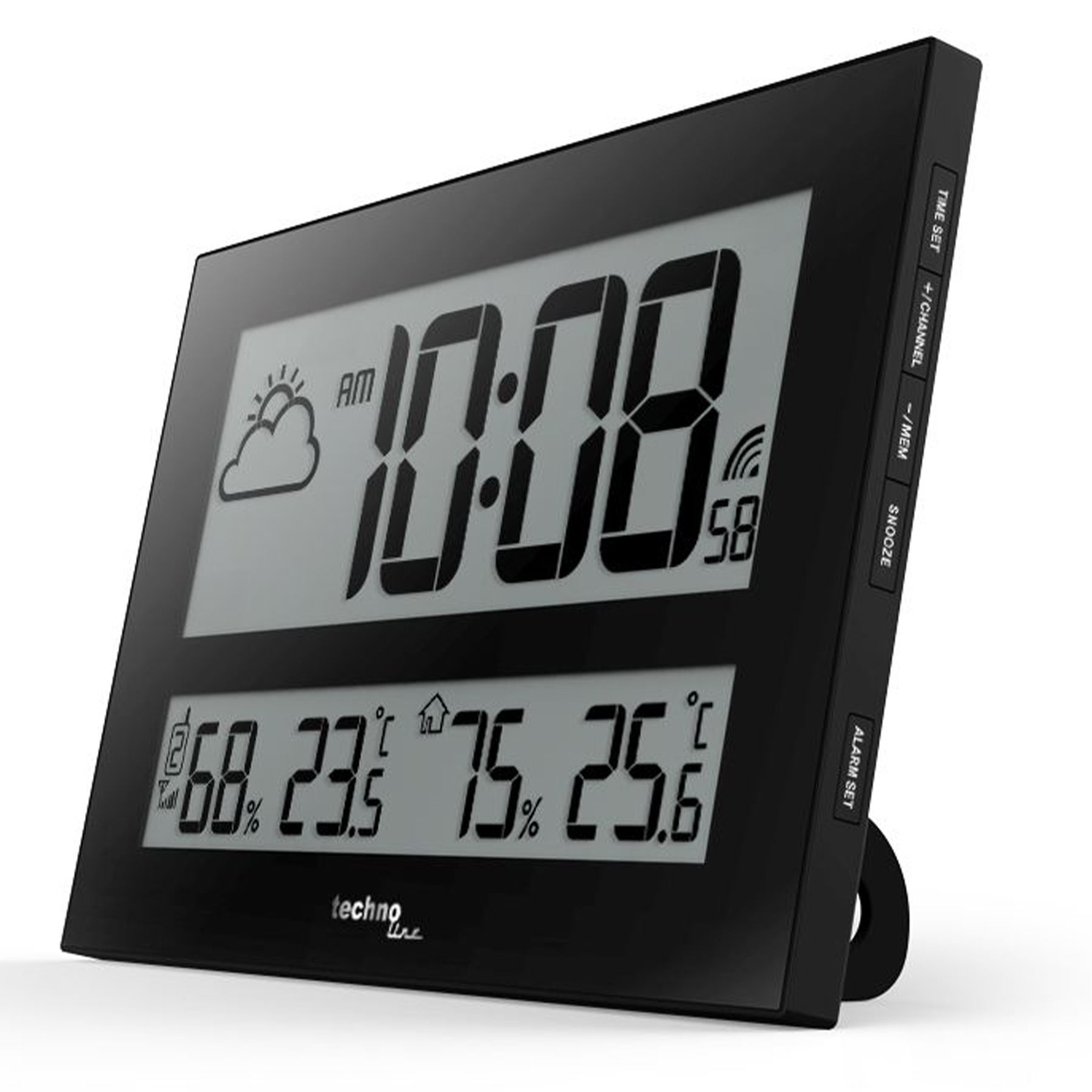 Настінний годинник Technoline WS8011 Black 54878