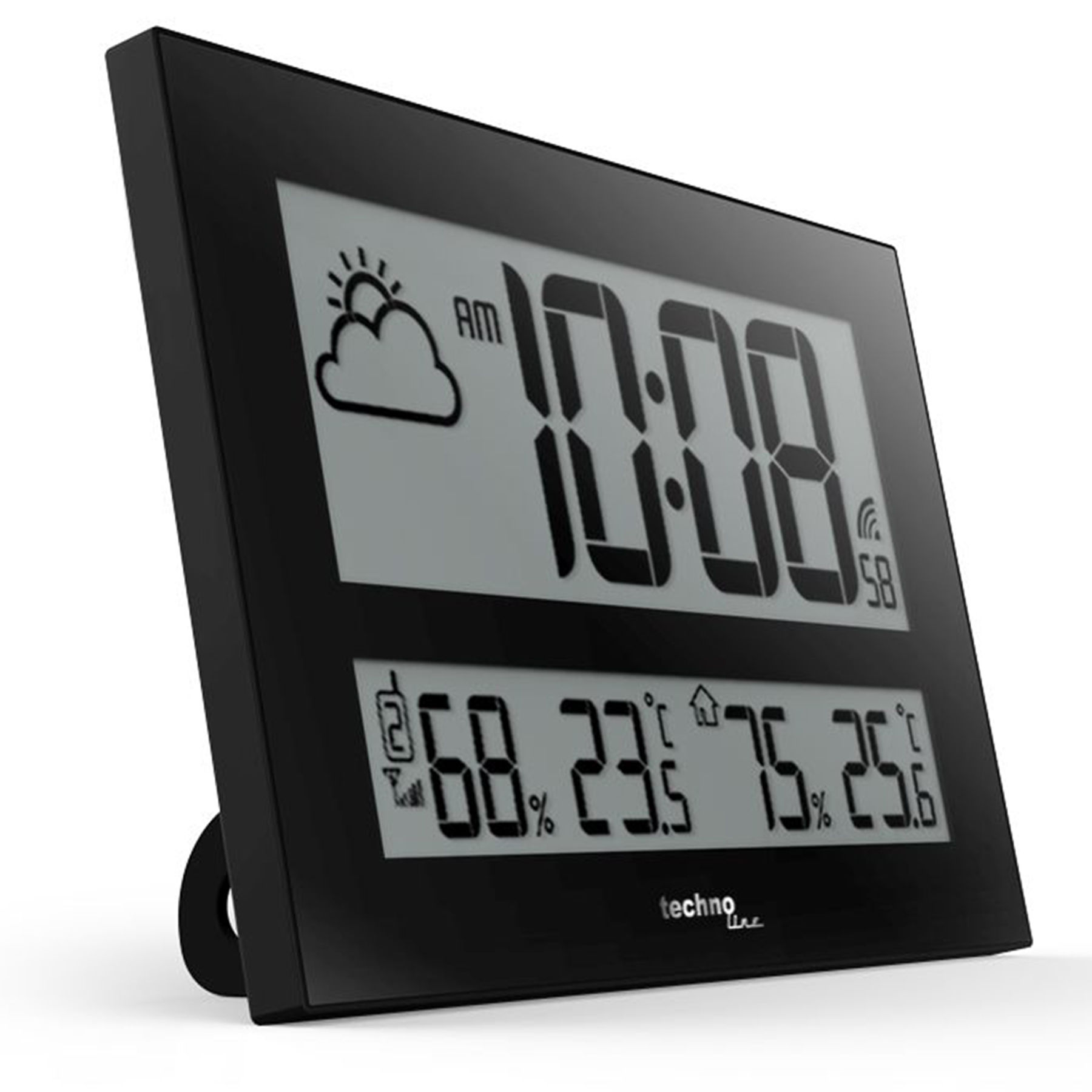 Настінний годинник Technoline WS8011 Black 54879