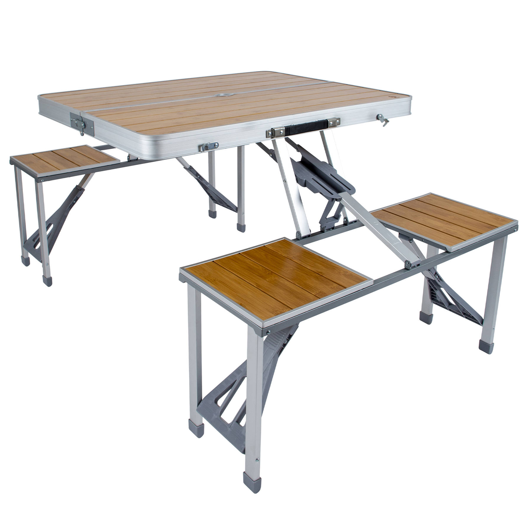Стіл розкладний Bo-Camp Bamboo Brown/Silver (1404800) DAS301454