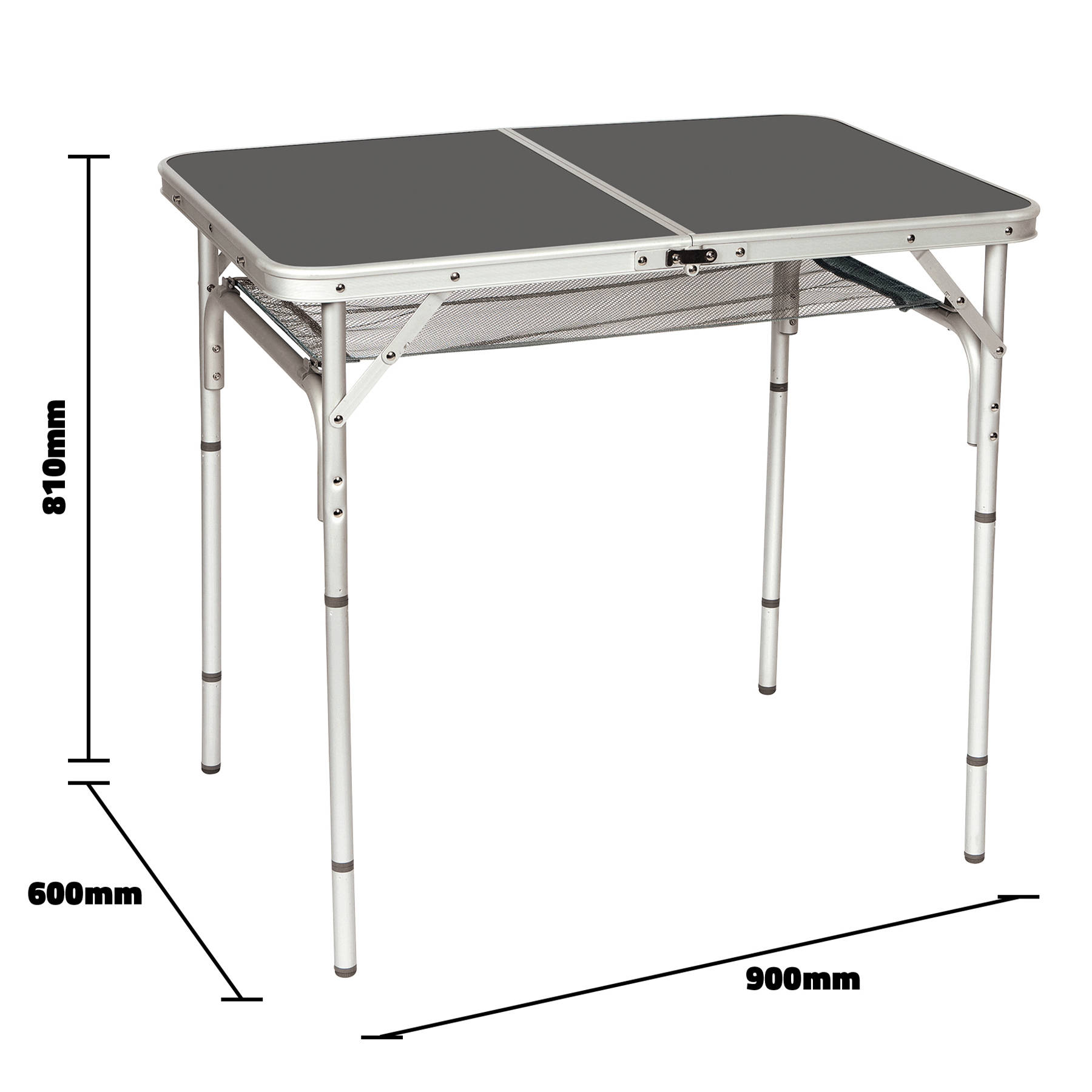 Розкладний стіл Bo-Camp Case Model 90×60 cm Grey (1404393) DAS301469 54644