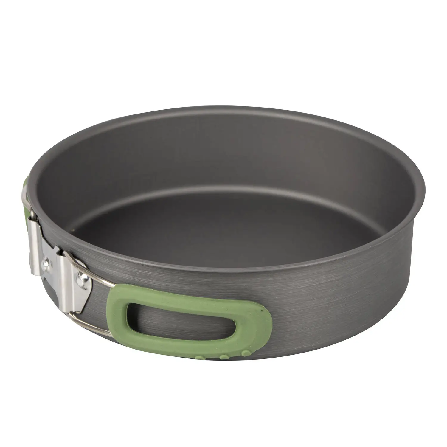 Набір столового посуду Bo-Camp Explorer 4 штуки з жорстким анодованим покриттям сірого/зеленого кольору (2200244) 63684