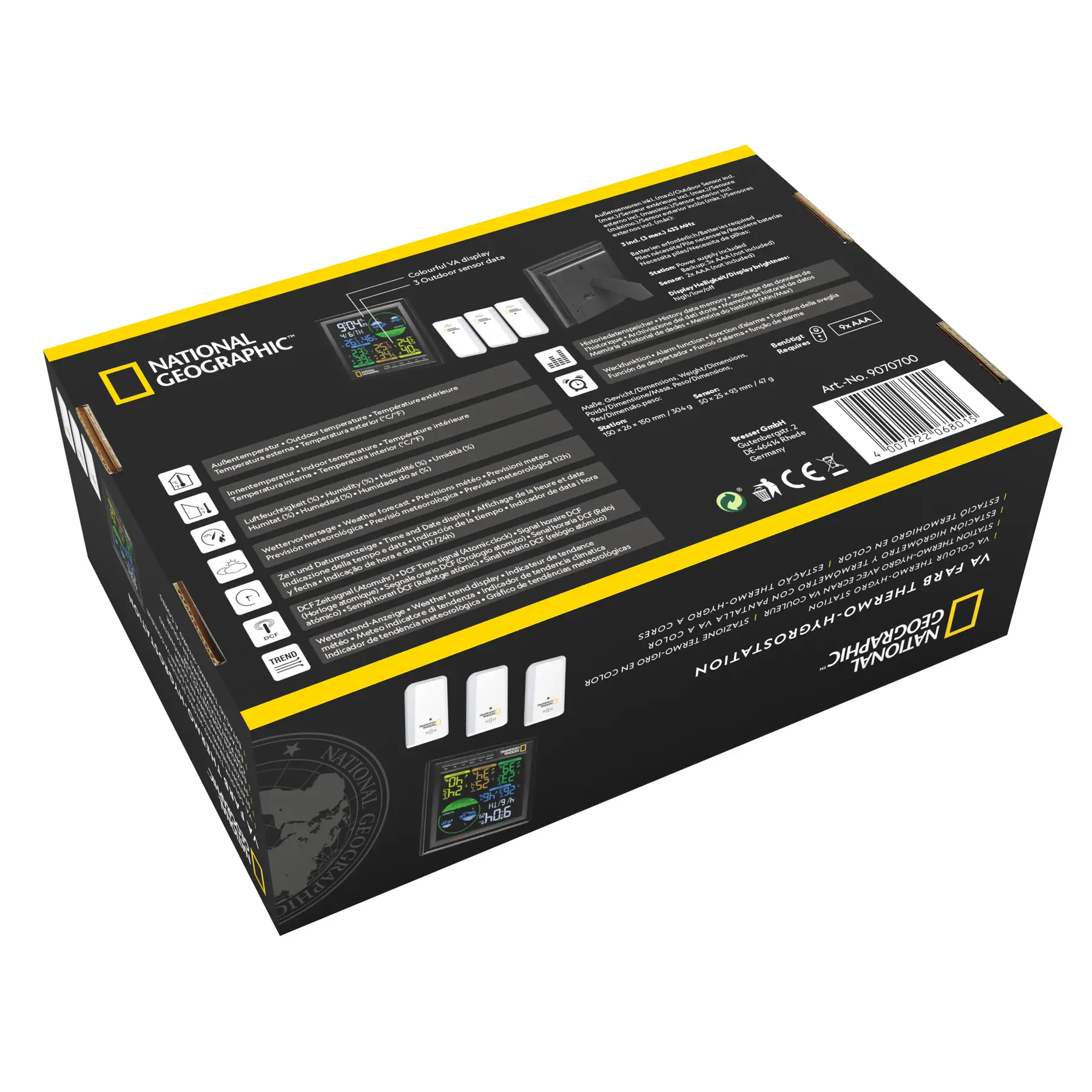 Метеостанція National Geographic VA Colour LCD 3 Sensors  (9070700) 77543