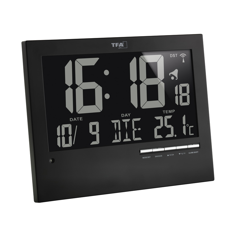 Годинник настінний цифровий з автоматичним підсвічуванням TFA 604508