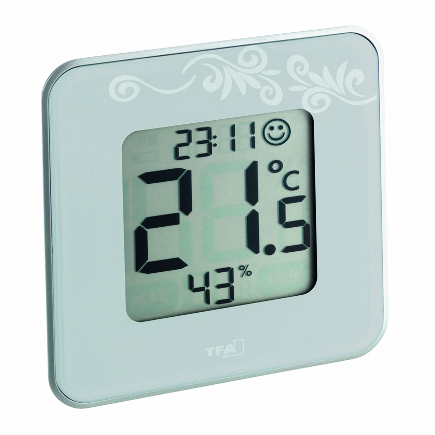 Термогигрометр цифровой TFA «Style» белый 30502102