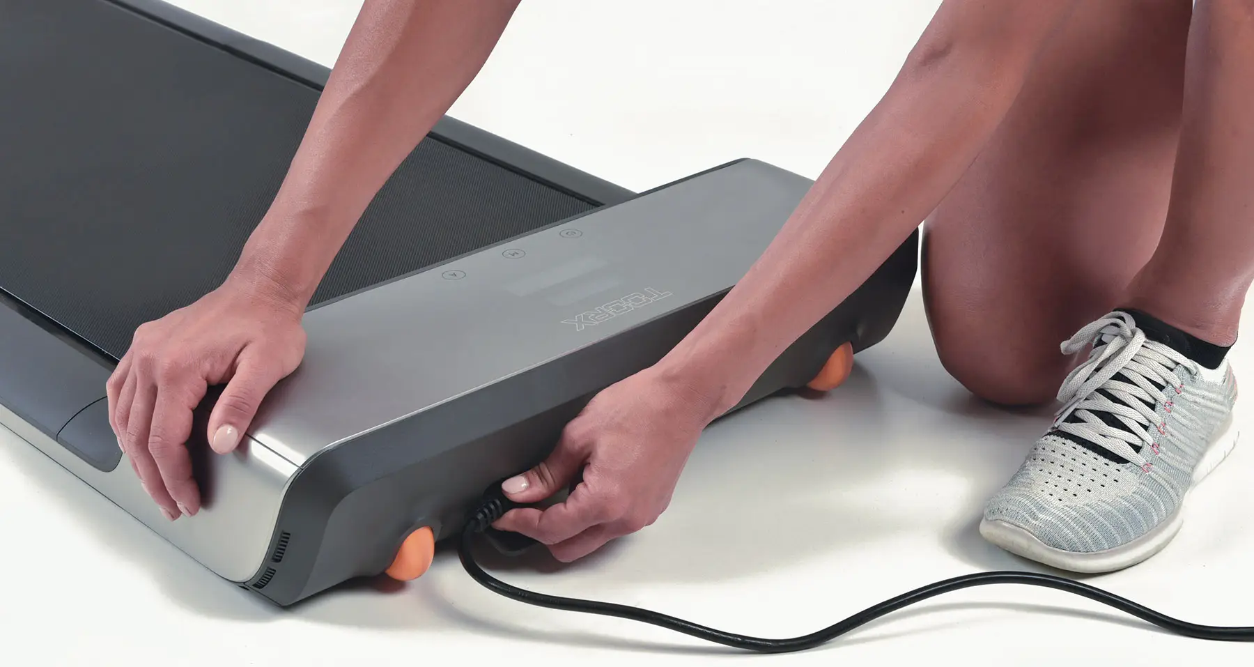 Бігова доріжка Toorx Treadmill WalkingPad with Mirage Display Mineral Grey (WP-G) 95937