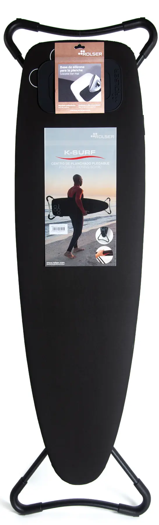 Дошка для прасування Rolser K-Surf Black Tube Negro (K07002-1023) 95286
