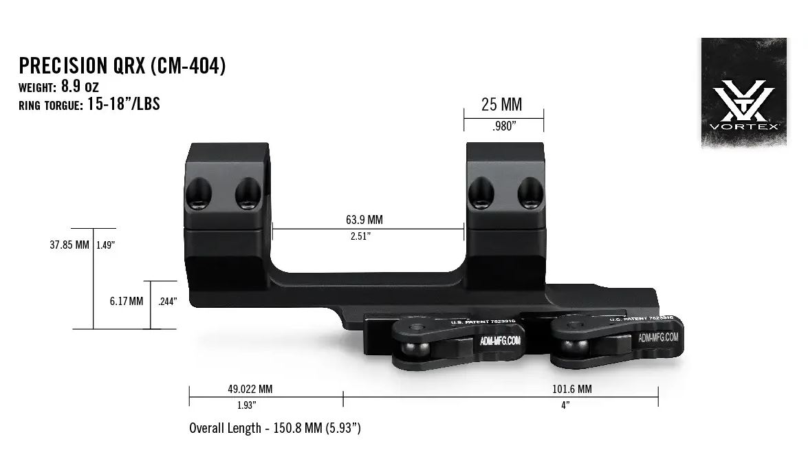 Кріплення для приціла Vortex Pro 30mm Cantilever mount (CVP-30) 101676