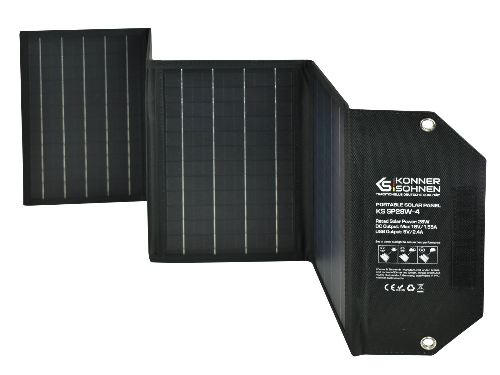 Портативна сонячна панель Könner&Söhnen KS SP28W-4 101053