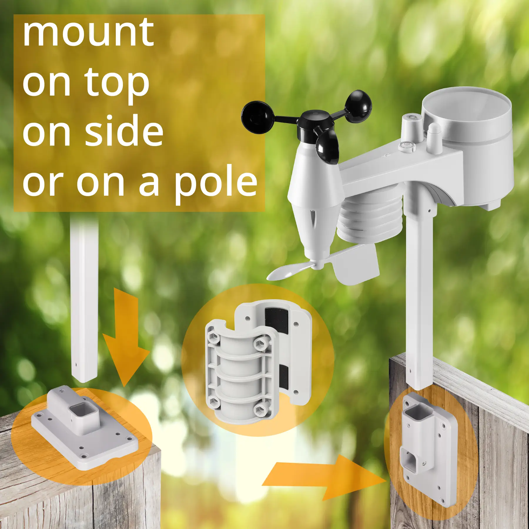 Метеостанція Bresser WIFI ClearView Weather Center 7-in-1 Sensor (7002586) 102577