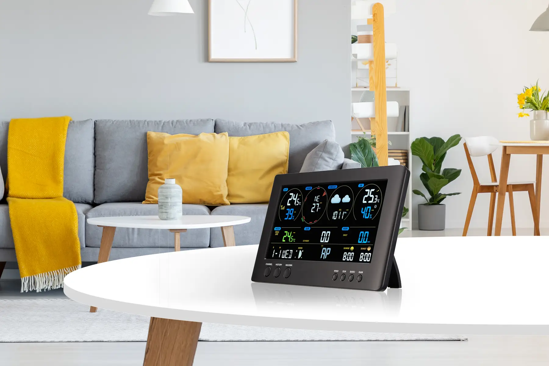 Метеостанція Bresser WIFI ClearView Weather Center 7-in-1 Sensor (7002586) 102593