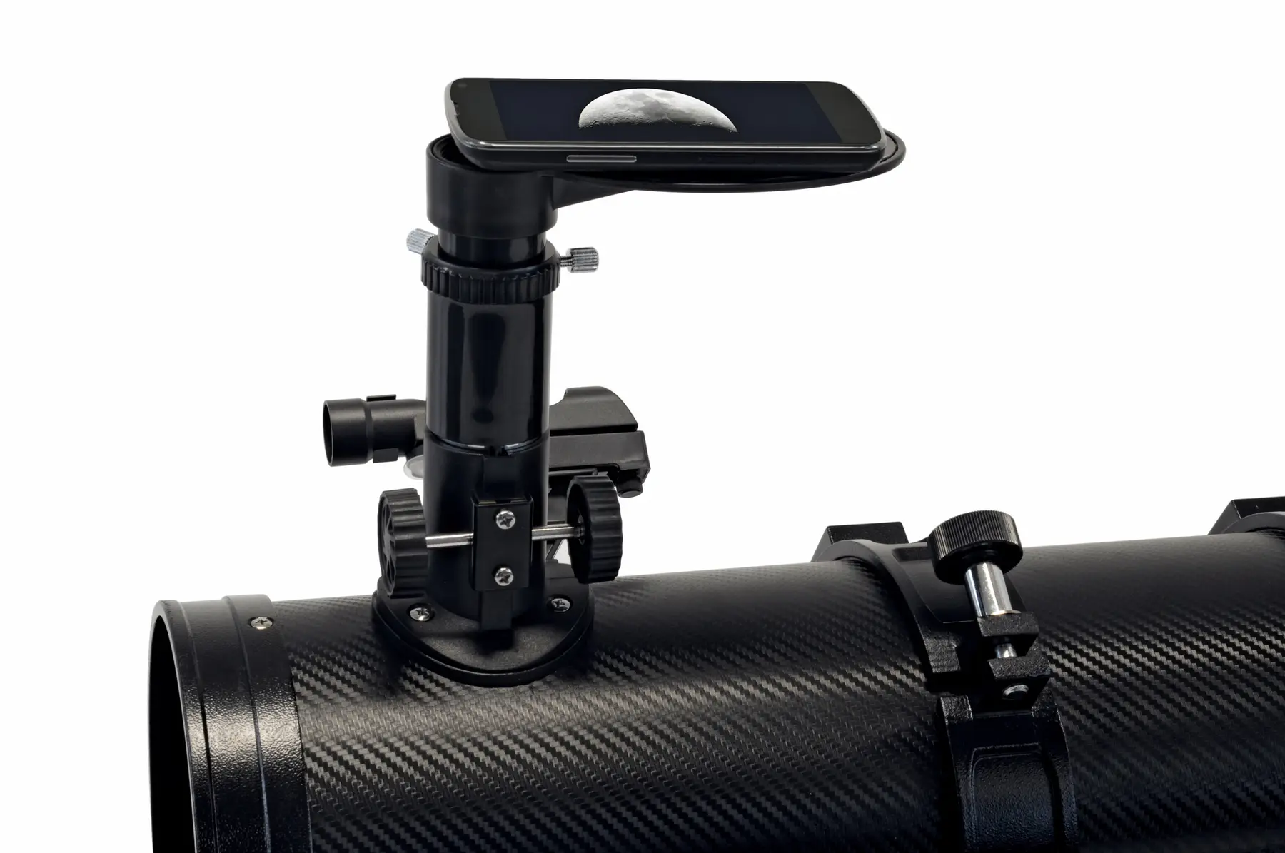 Телескоп Bresser Pluto II 114/500 EQ Carbon з сонячним фільтром та адаптером для смартфона (4614500) 104342