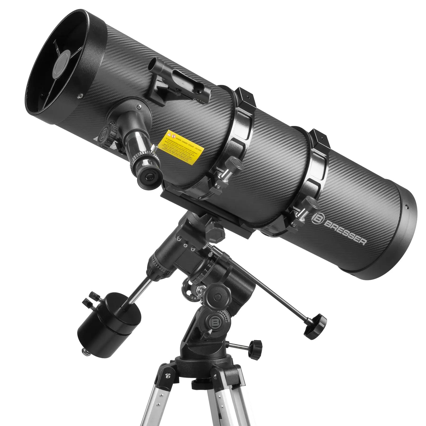 Телескоп Bresser Pollux 150/1400 EQ3 Carbon з сонячним фільтром і адаптером для смартфона (4690900) 104385
