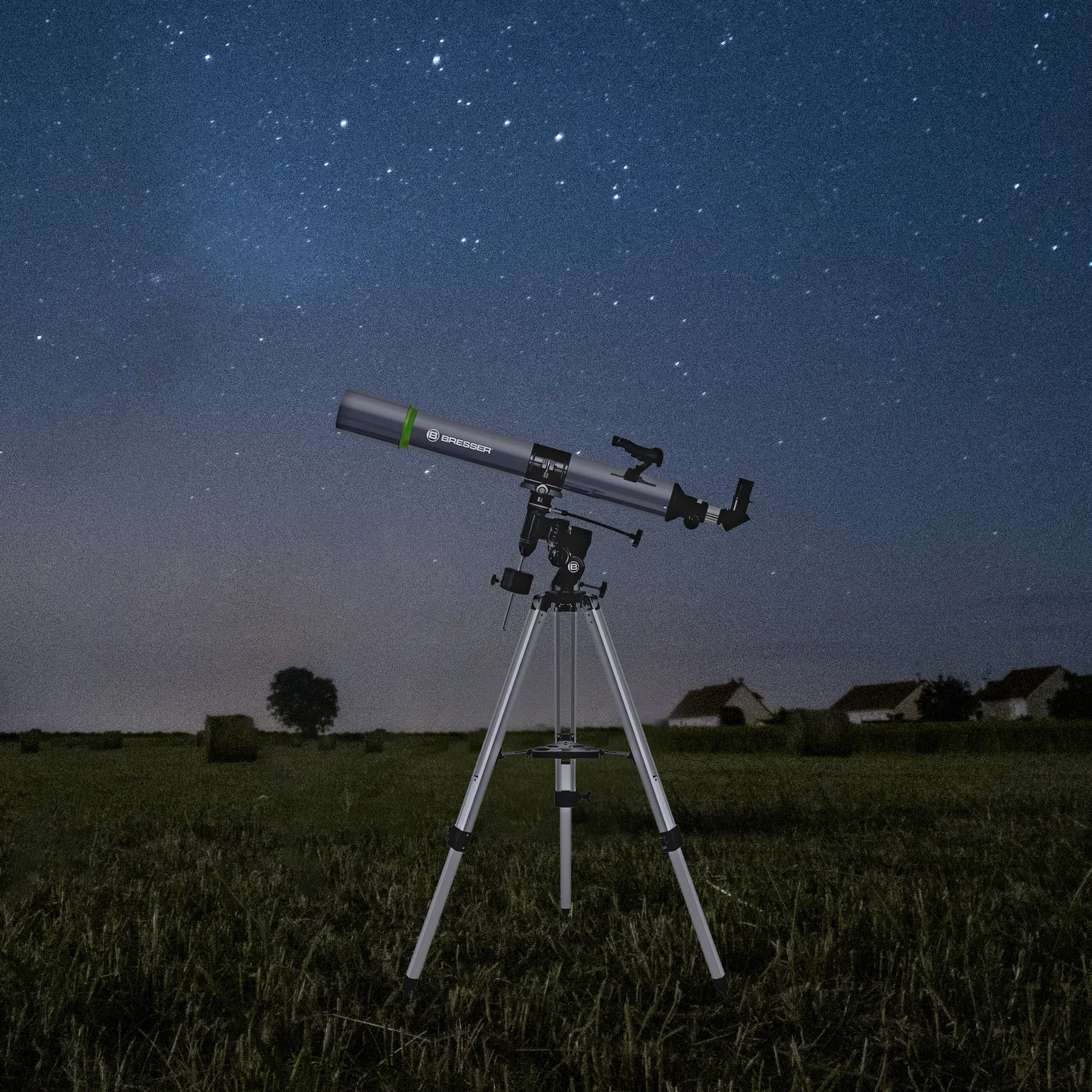 Телескоп Bresser Space Explorer 90/900 EQ3 з місячним фільтром і адаптером для смартфона (9621801) 104478