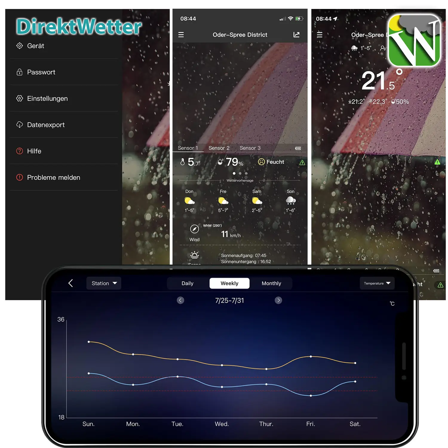 Метеостанція Technoline DirektWetter WD2000 Silver (WD2000) 108522