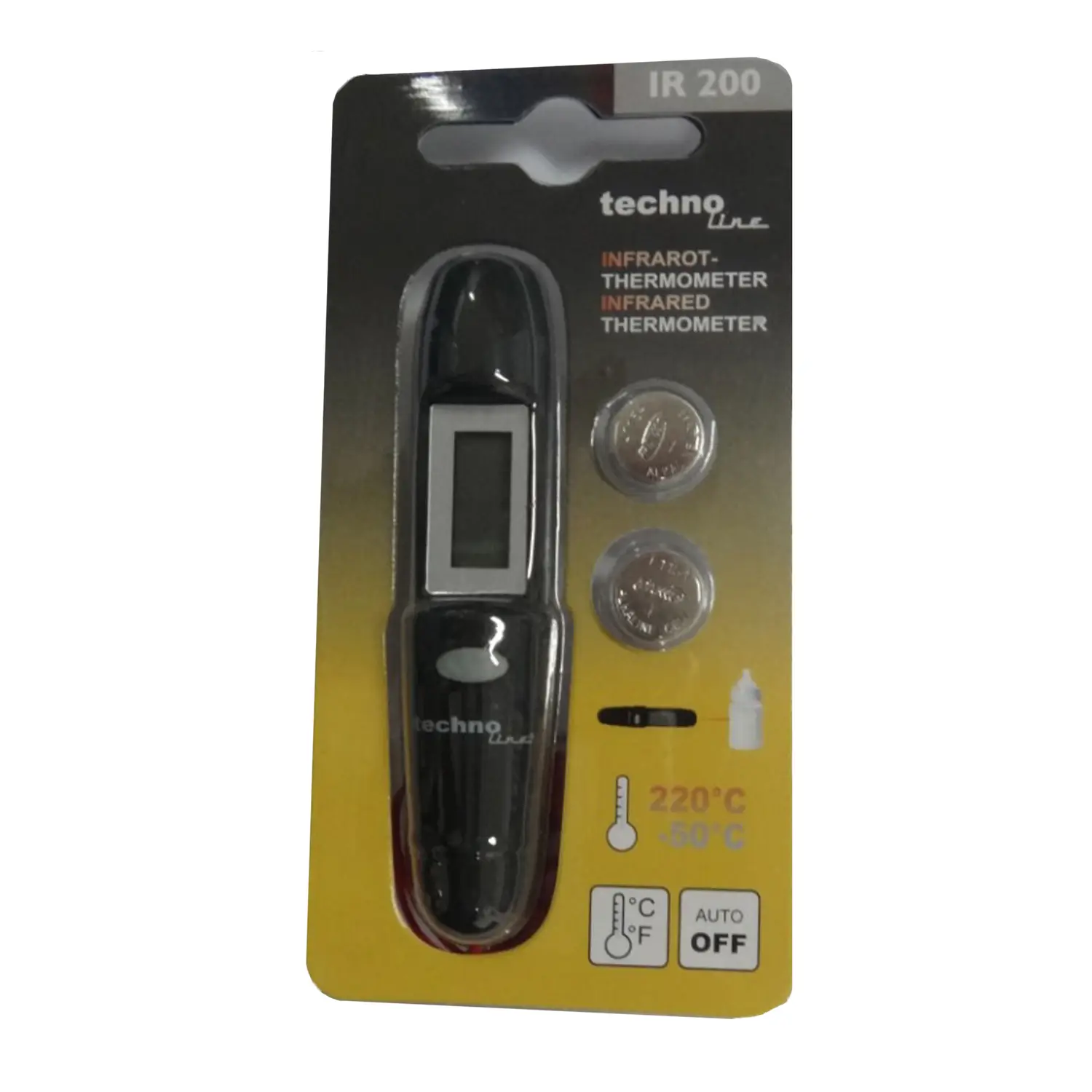 Термометр інфрачервоний Technoline IR200 Black (IR200) 108817