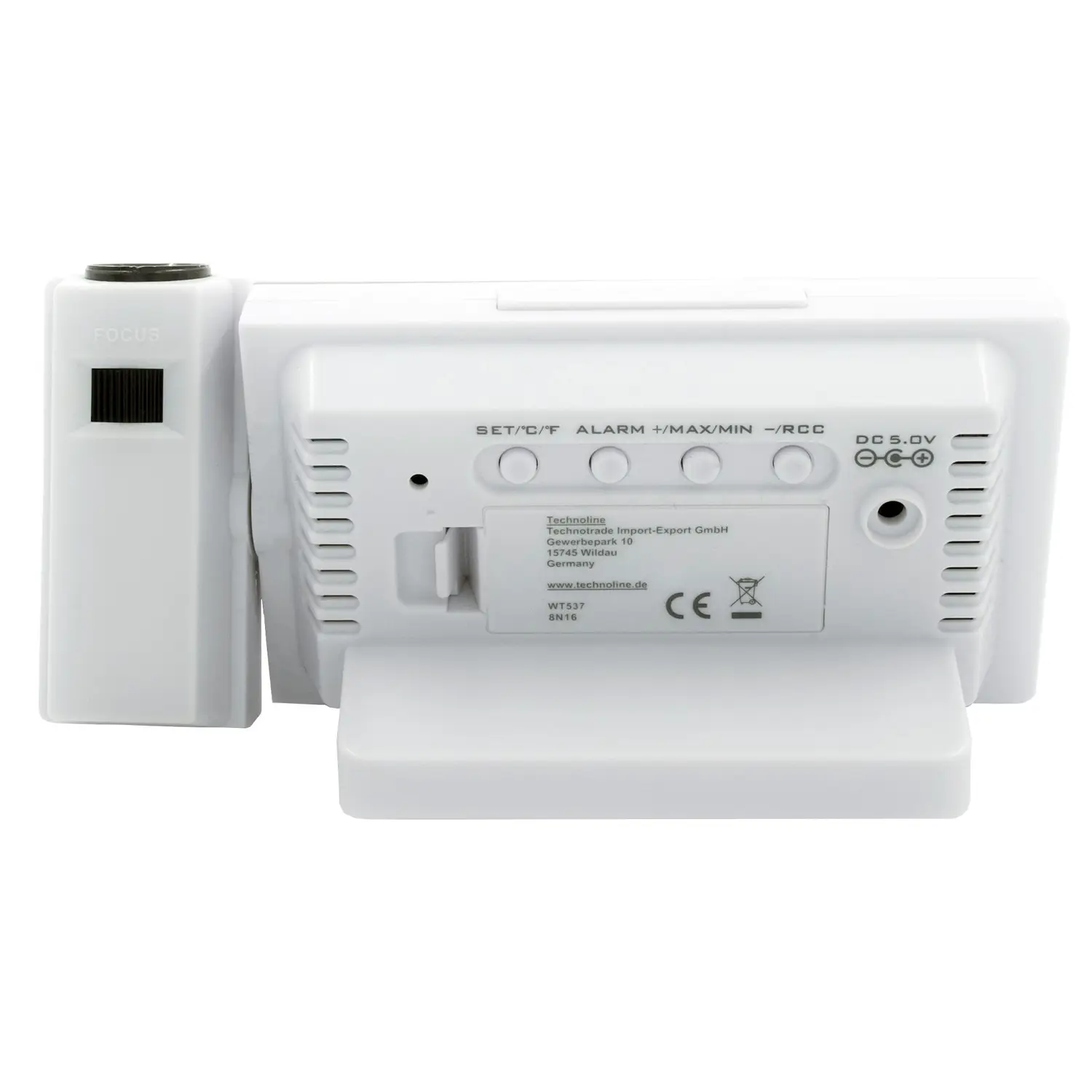 Годинник проекційний Technoline WT537 White (WT537) 108994