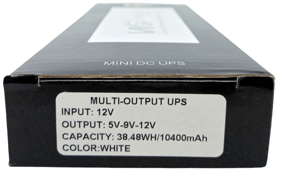 Джерело безперебійного живлення для роутера WGP mini DC UPS 103A (10400 mAh, 38Wh) 110817