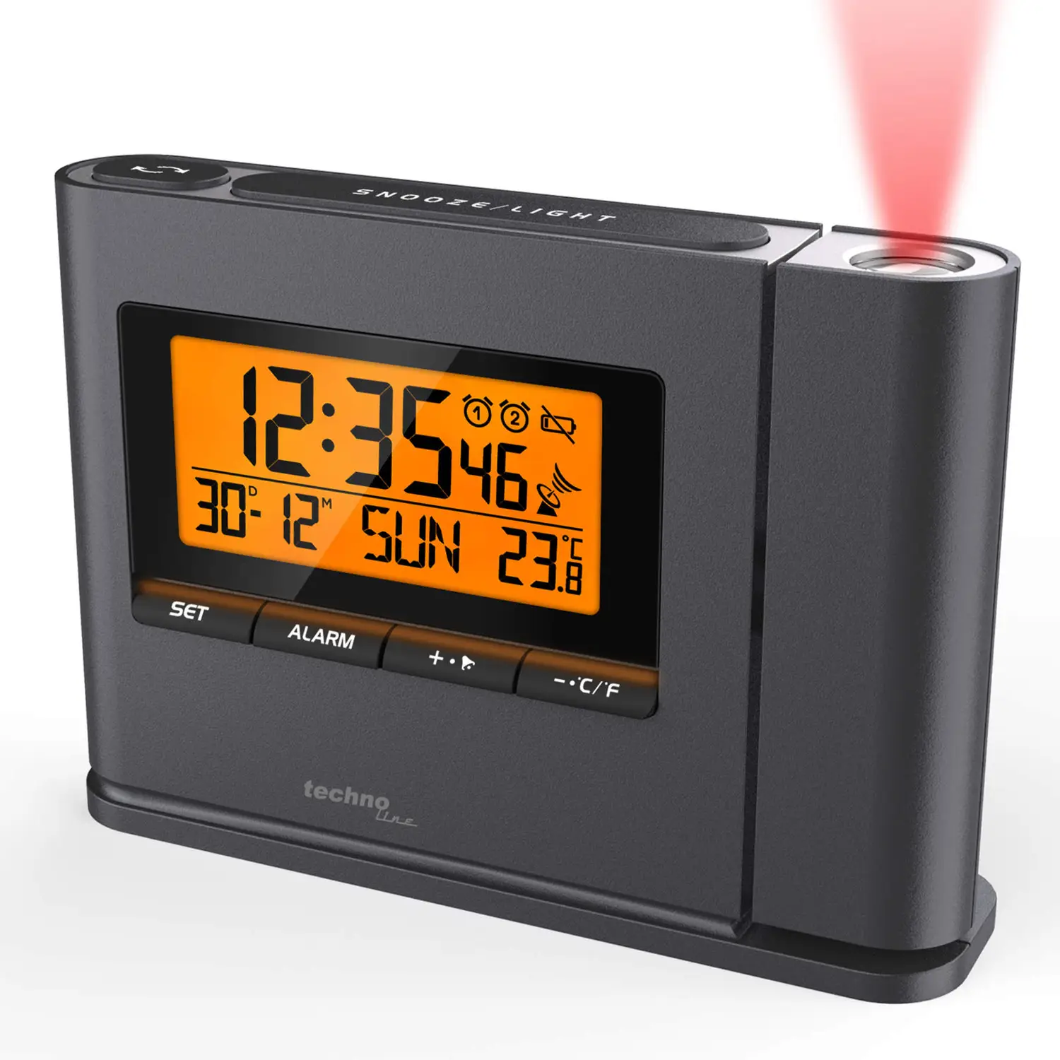 Годинник проекційний Technoline WT519 Anthracite (WT519) 108966