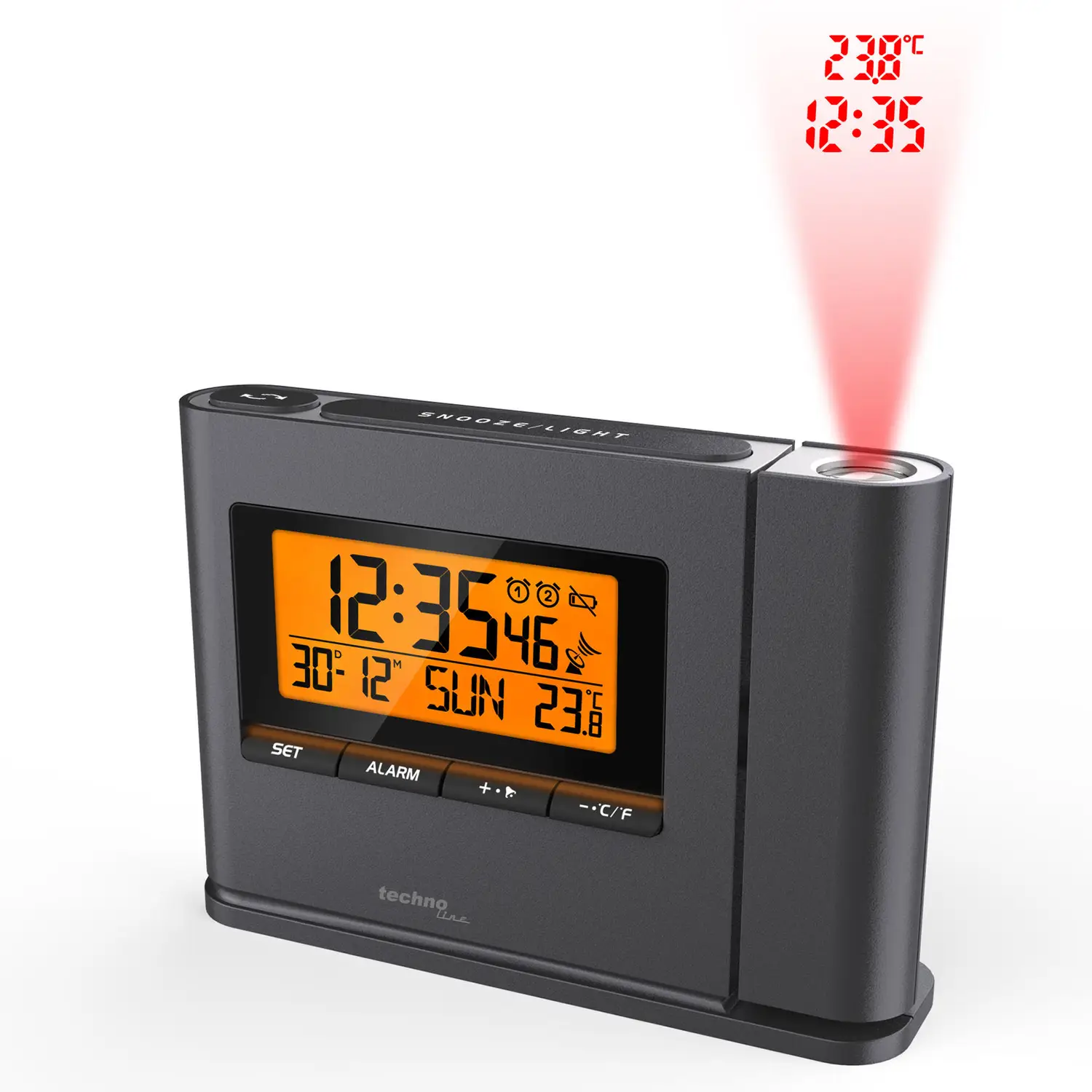 Годинник проекційний Technoline WT519 Anthracite (WT519) 108974