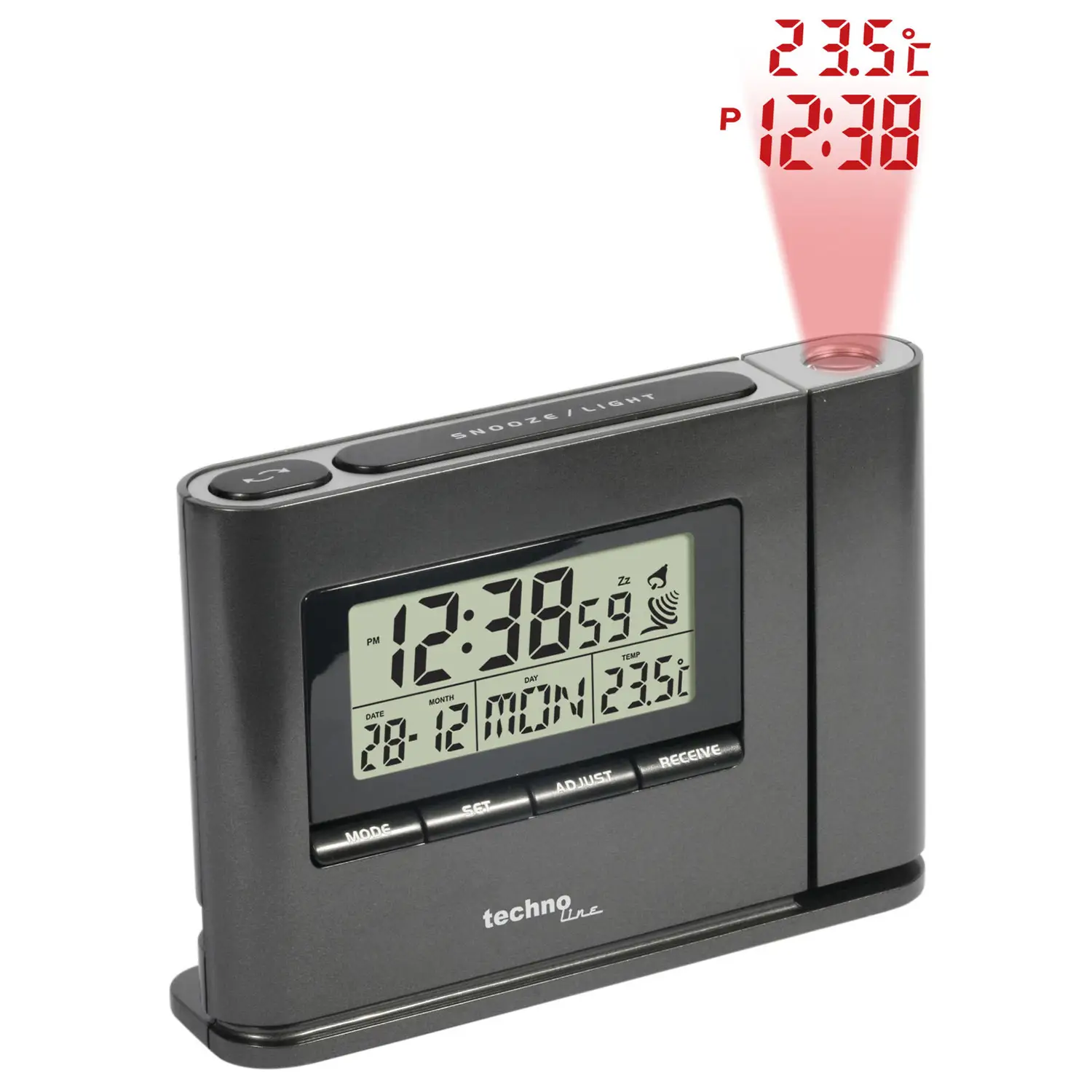 Годинник проекційний Technoline WT519 Anthracite (WT519) 108976