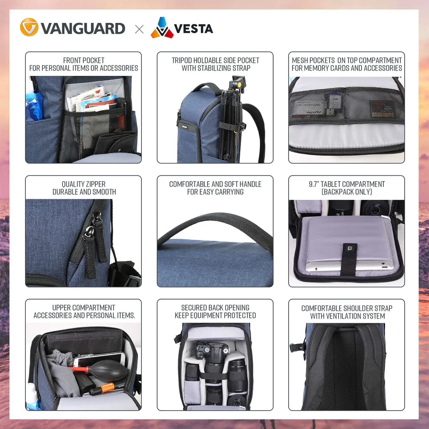 Рюкзак Vanguard Vesta Aspire 41 Gray (Vesta Aspire 41 GY) 109651