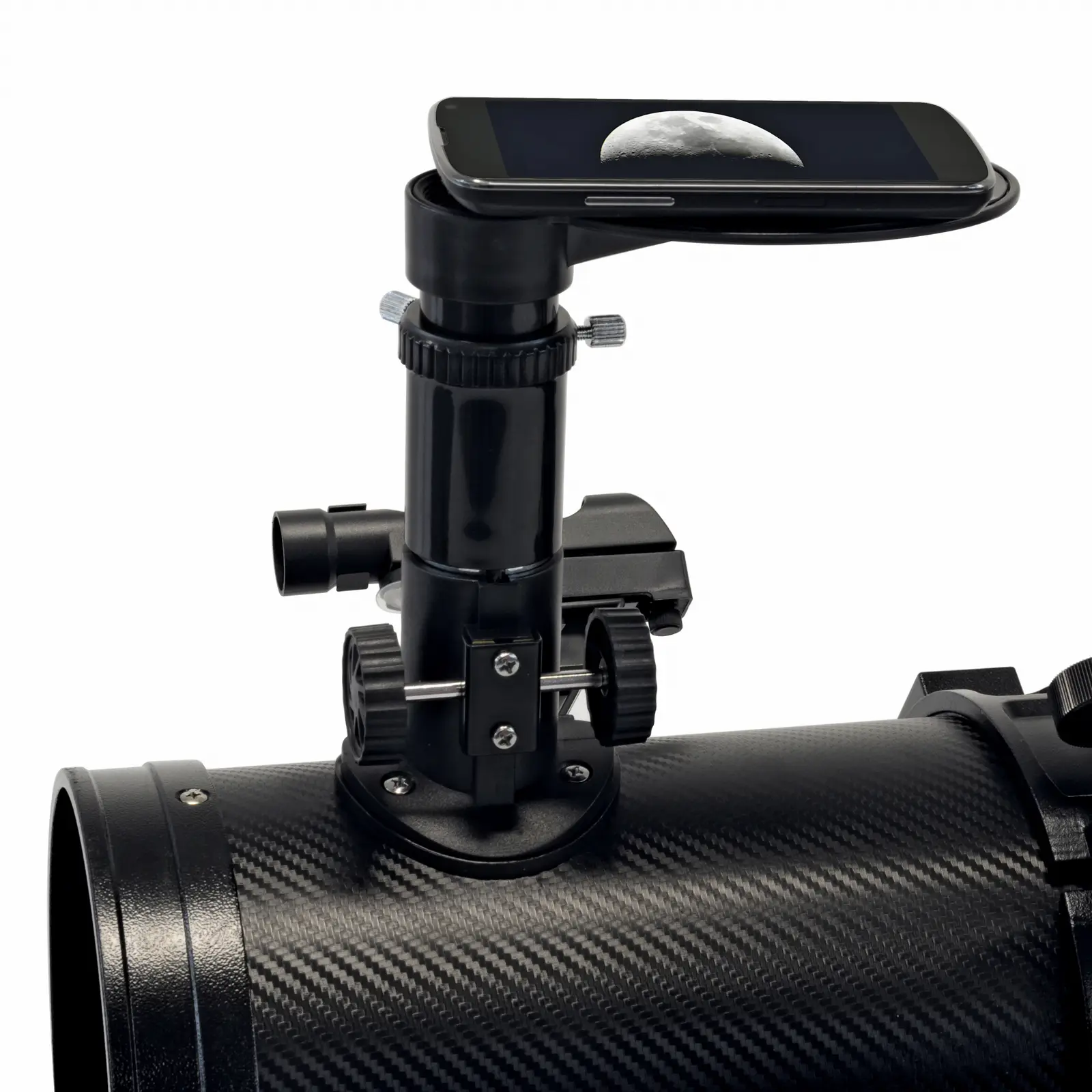 Телескоп Bresser Venus Solar 76/700 AZ Carbon з адаптером для смартфона (4541009) 113234
