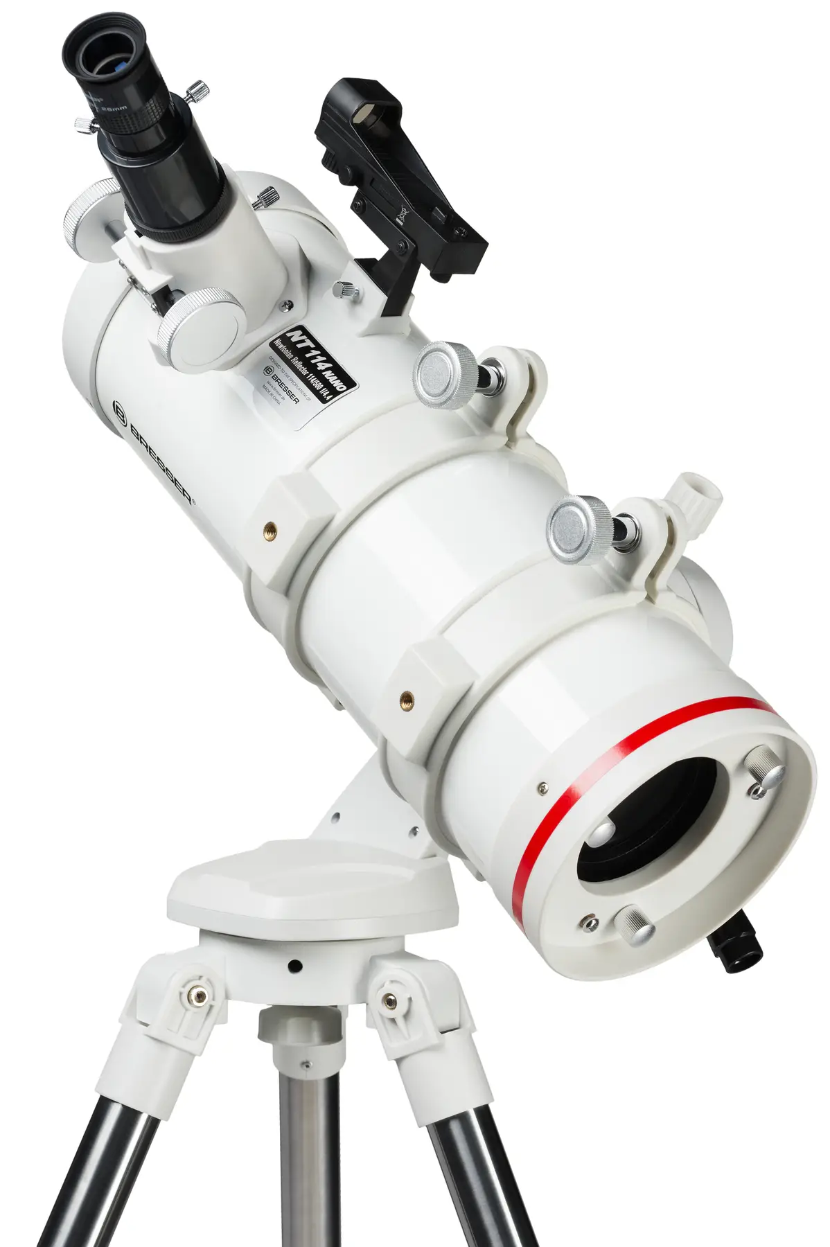 Телескоп Bresser Nano NT-114/500 AZ з сонячним фільтром і адаптером для смартфона (4514500) 113193