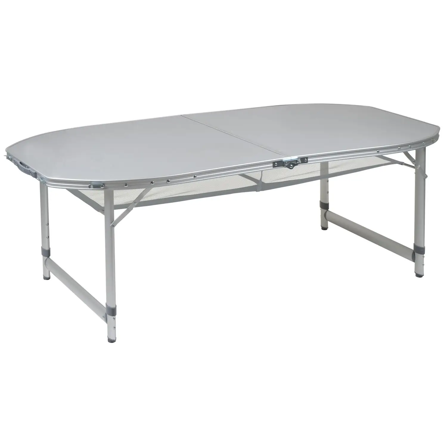 Стіл Bo-Camp Premium Oval 150×80 cm Grey (1404405)