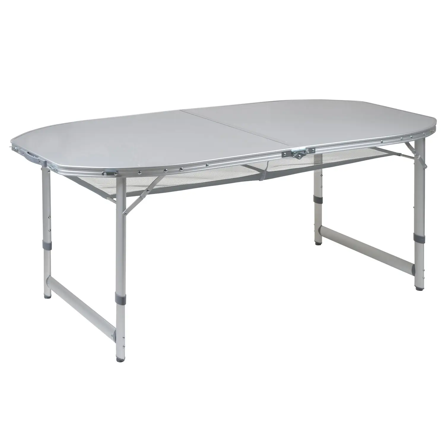 Стіл Bo-Camp Premium Oval 150×80 cm Grey (1404405) 114340