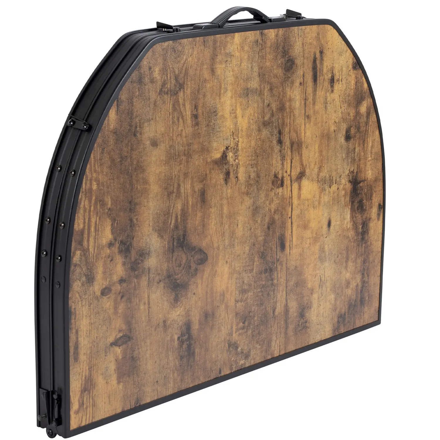 Стіл Bo-Camp Melrose Oval 120×80 cm Black/Wood look (1404220) 114229