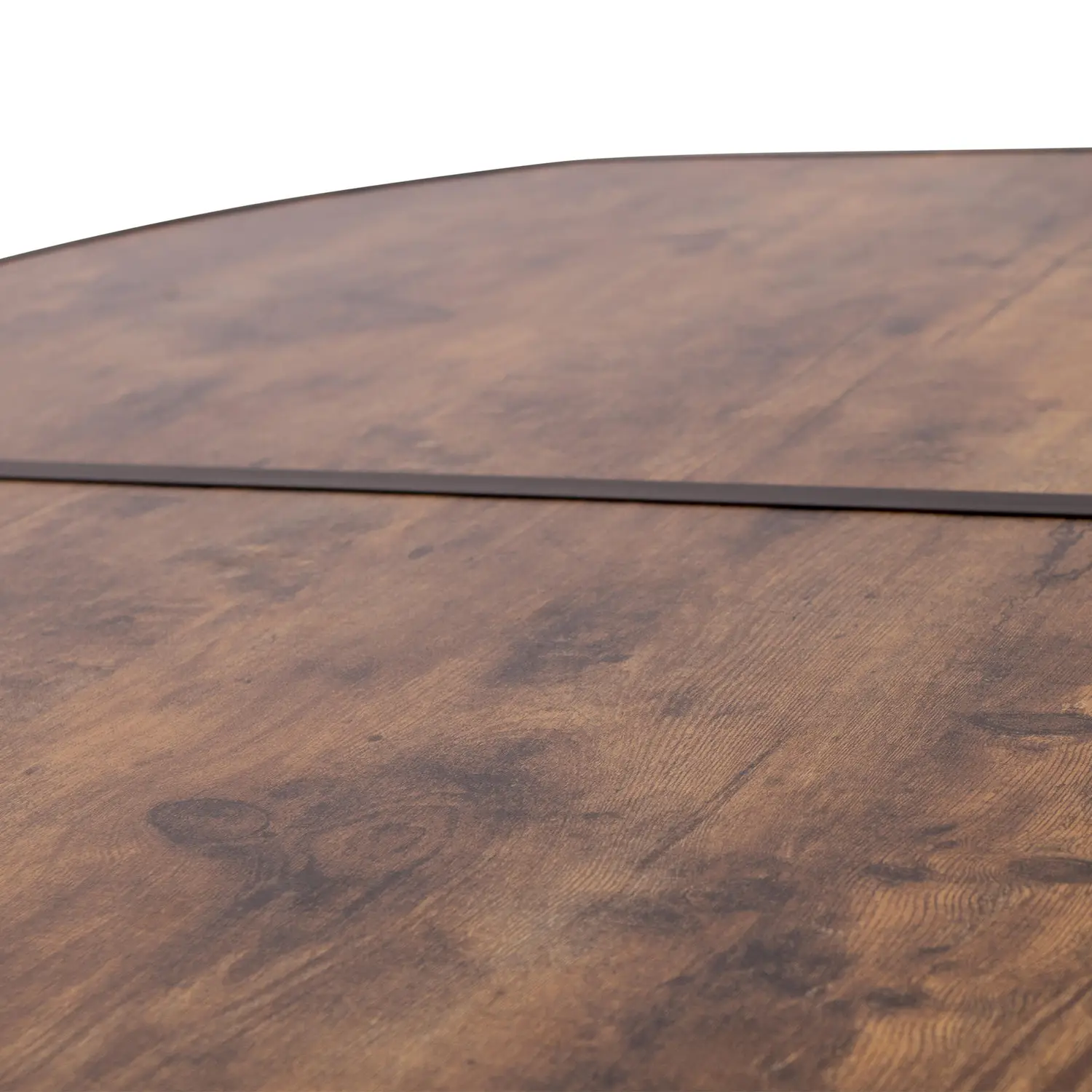 Стіл Bo-Camp Melrose Oval 120×80 cm Black/Wood look (1404220) 114247