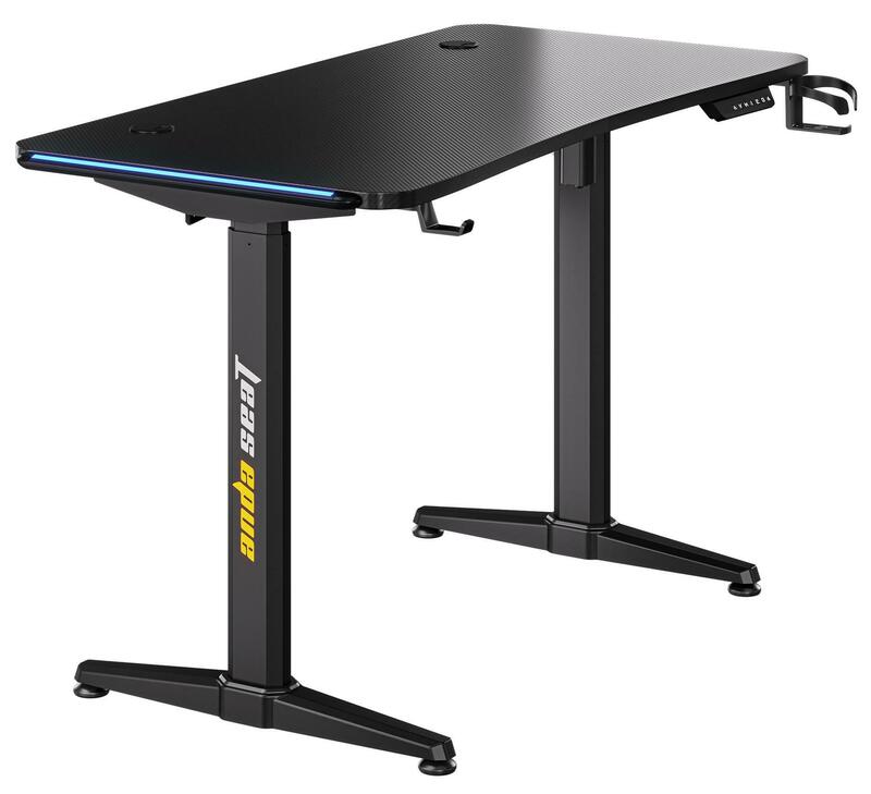 Комп’ютерний стіл з електрорегулюванням висоти Anda Seat Terminator RGB Black (AD-D-DD1-1600L-01-B-B)