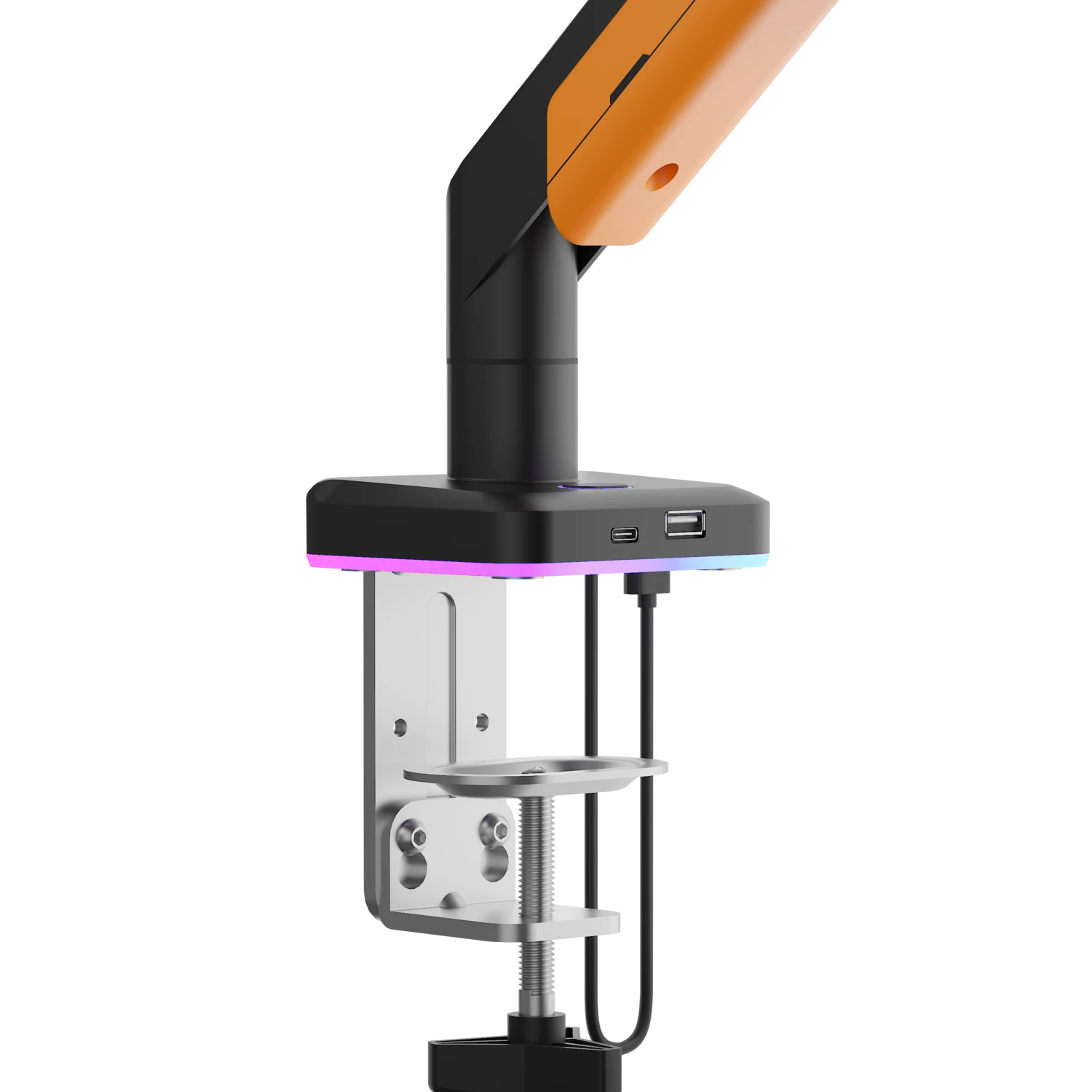 Настільне кріплення для монітора Anda Seat Stealth PRO II RGB 17”-42” Orange (AD-W-A9X-1S-BO) 117272
