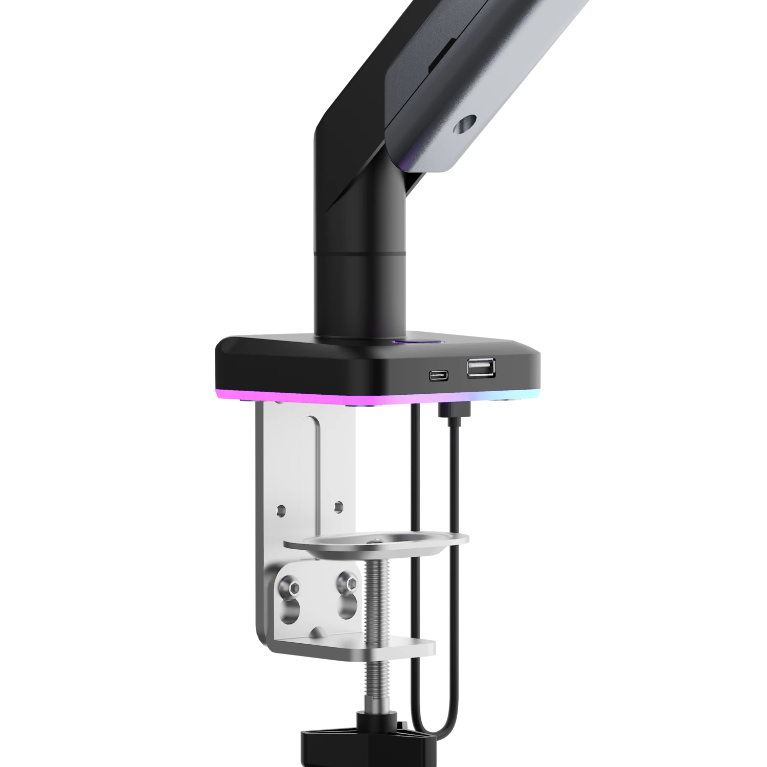 Настільне кріплення для монітора Anda Seat Stealth PRO II RGB 17”-42” Titamium (AD-W-A9X-1S-BT) 117238