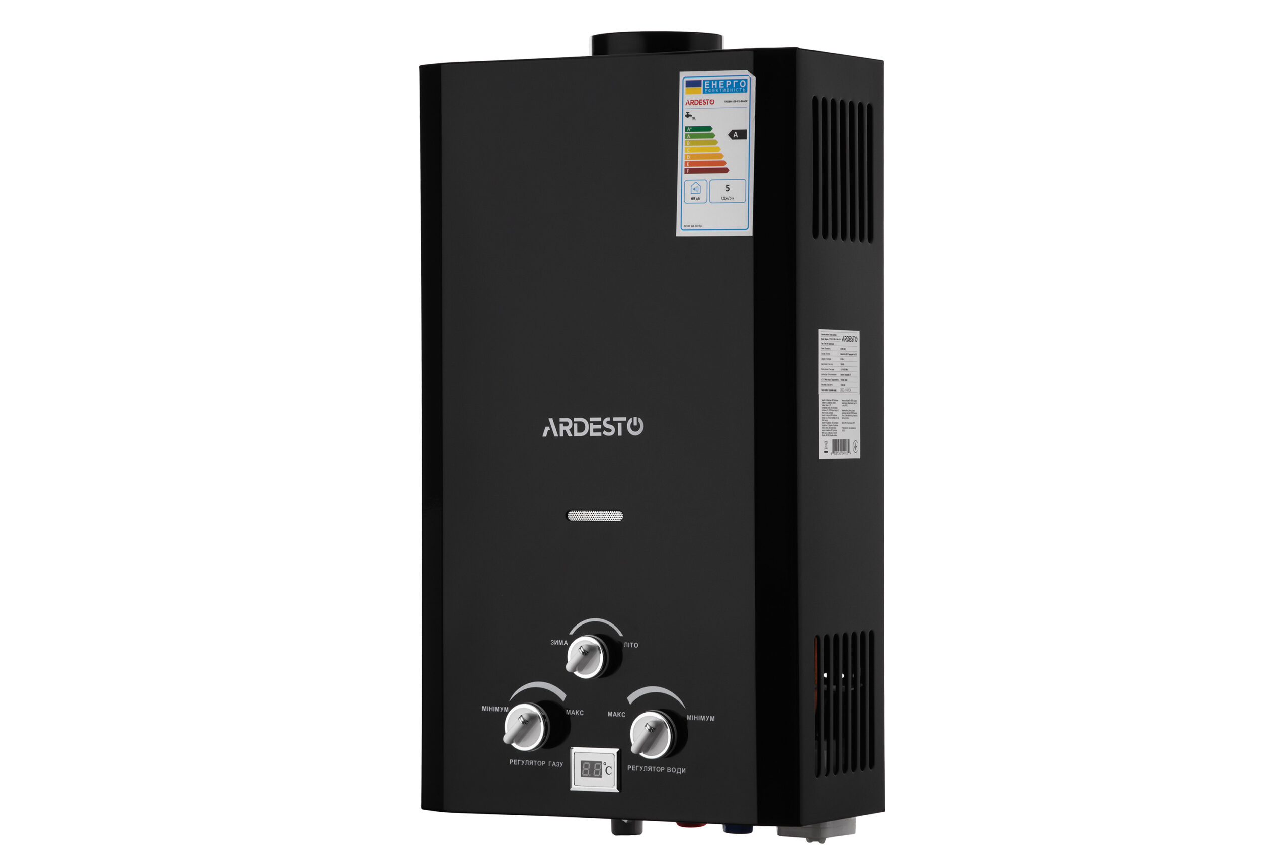 Газова колонка Ardesto X1, 10 л/хв., 20 кВт (TFGBH-10B-X1-BLACK)
