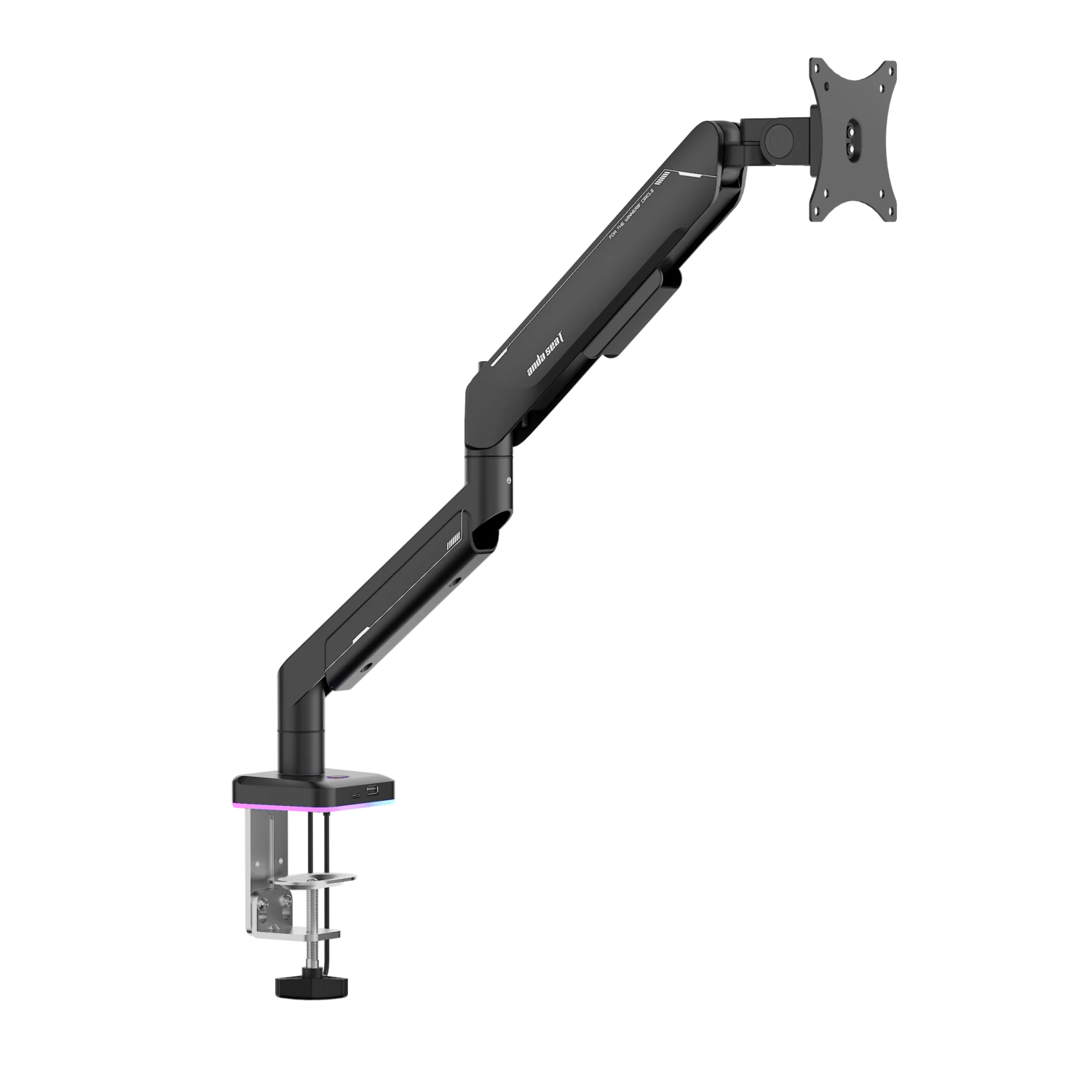 Настільне кріплення для монітора Anda Seat Stealth PRO II RGB 17”-42” Black (AD-W-A9X-1S-BB) 117208