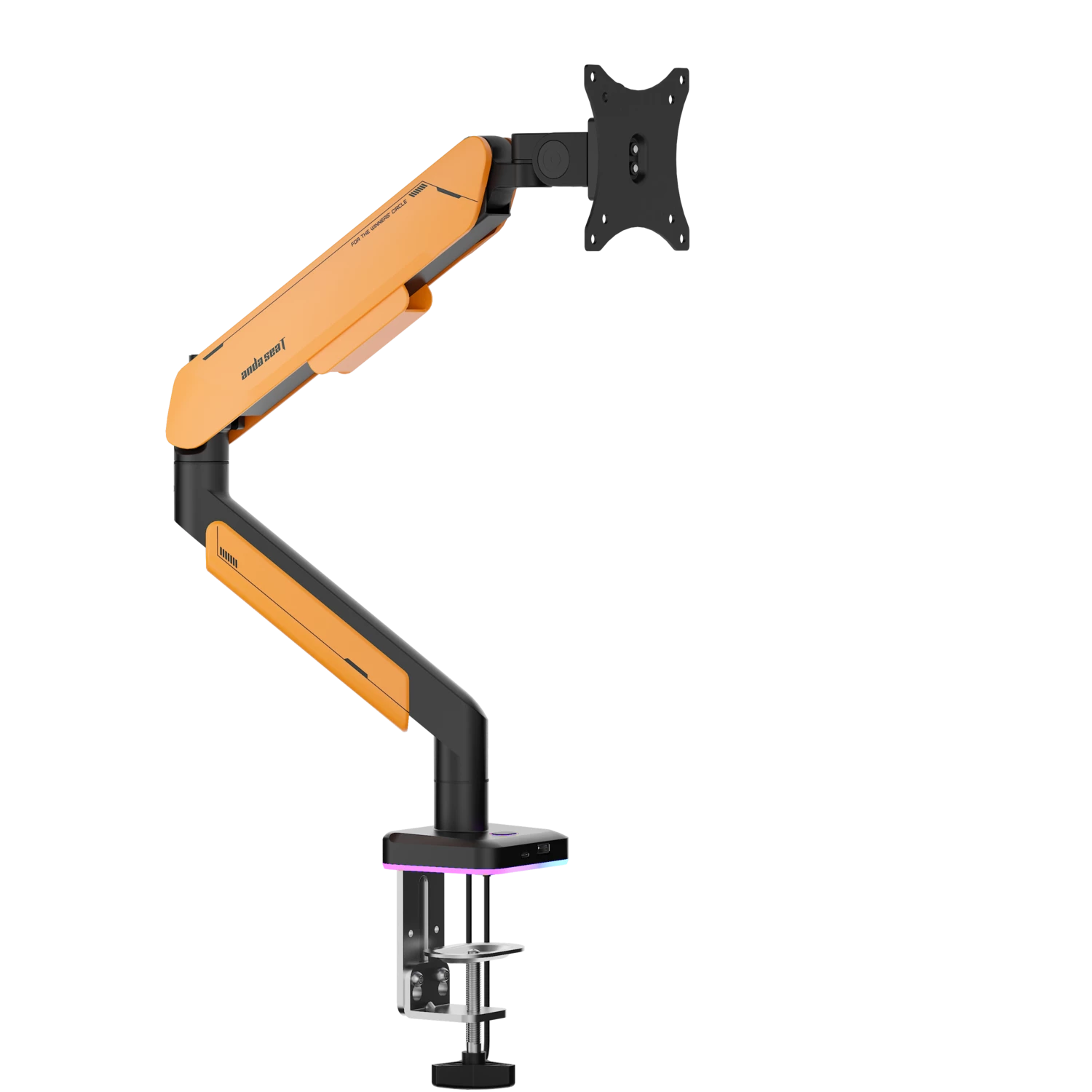 Настільне кріплення для монітора Anda Seat Stealth PRO II RGB 17”-42” Orange (AD-W-A9X-1S-BO) 117280