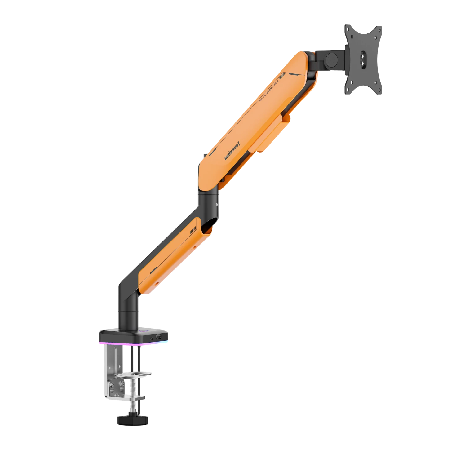 Настільне кріплення для монітора Anda Seat Stealth PRO II RGB 17”-42” Orange (AD-W-A9X-1S-BO) 117282
