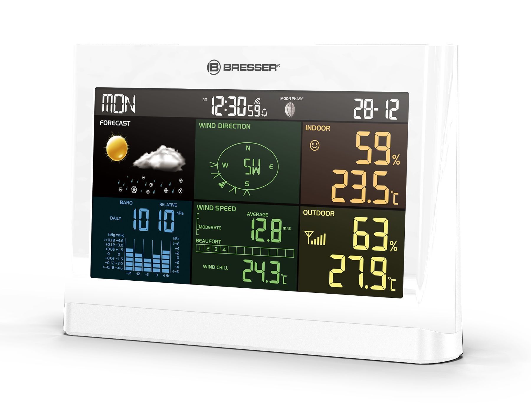 Метеостанція Bresser 5-in-1 Comfort Weather Center White (7002550GYE000) 119256