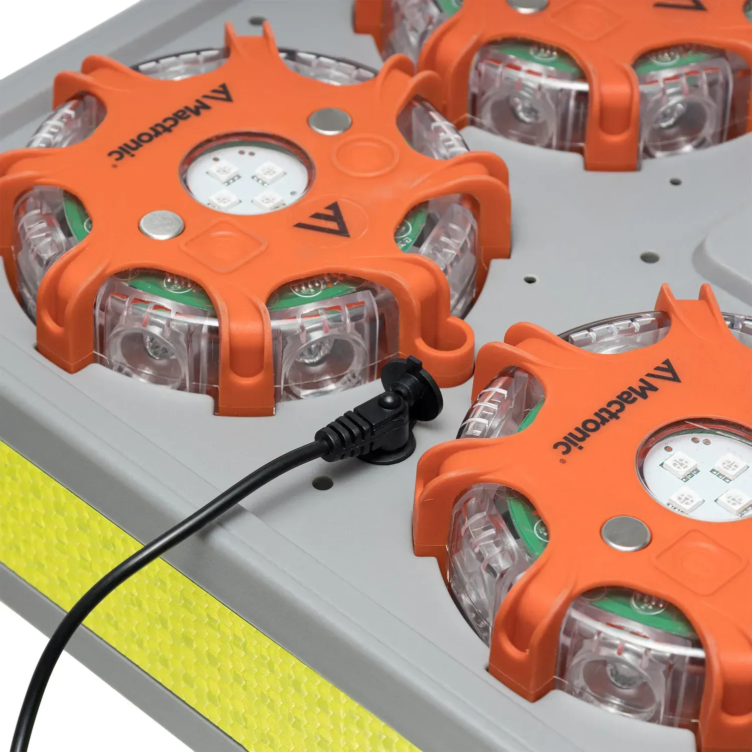 Комплект ліхтарів професійних Mactronic X-Flare (30 Lm) Red/Blue/Amber Recharg 12/220V (PSD0112) 119005