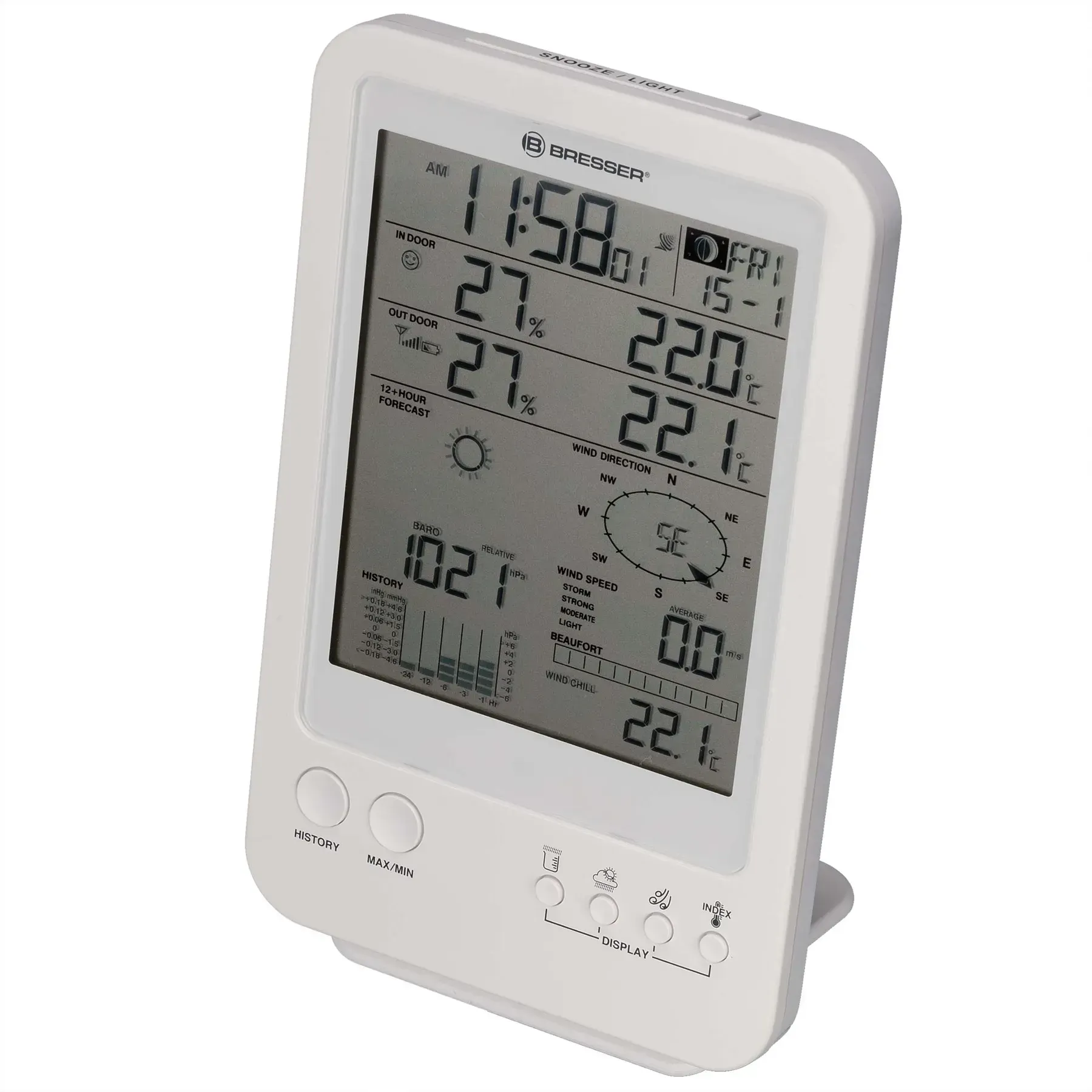 Метеостанція Bresser Weather Center 5-in-1 White (7002511) 119308