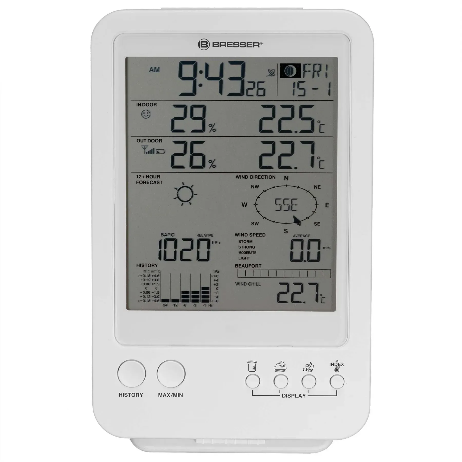 Метеостанція Bresser Weather Center 5-in-1 White (7002511) 119310